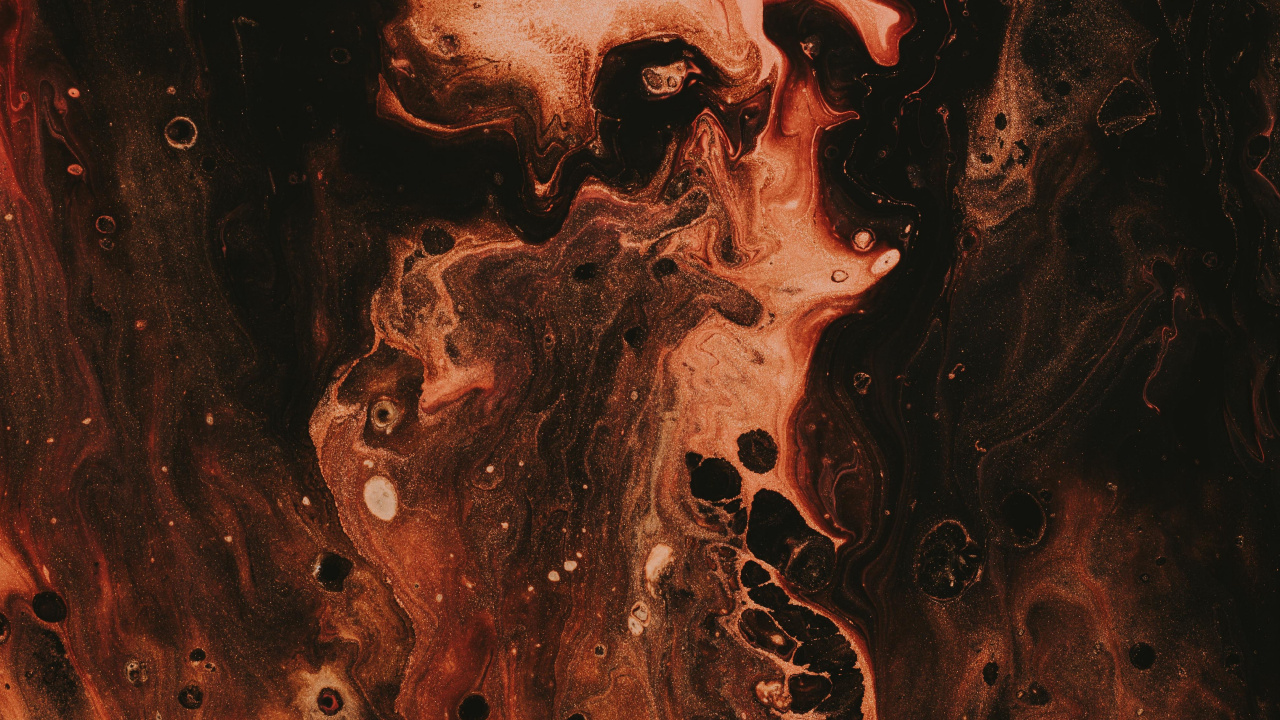 Обои коричневый цвет, вода, дерево, арт, космос в разрешении 1280x720