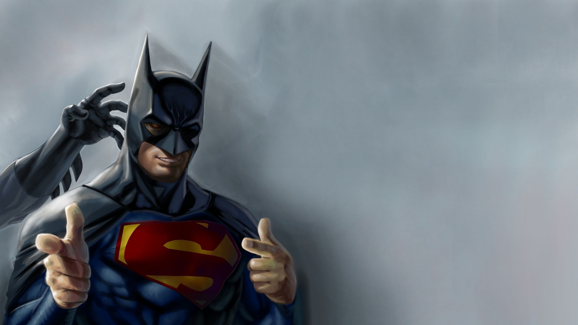 Обои Бэтмен, Супермен, супергерой, фигурка, вымышленный персонаж в разрешении 1920x1080