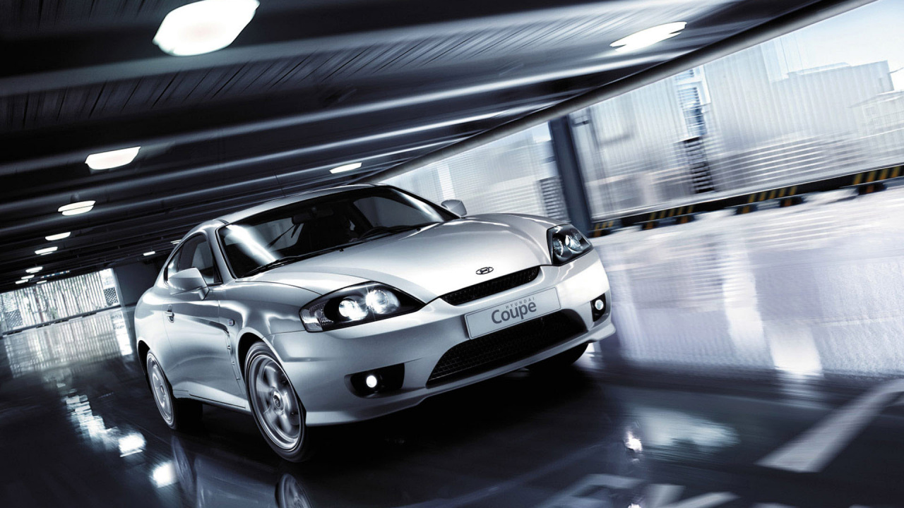 Обои 2005 Хундай тибурон, Hyundai Tiburon 2004 года выпуска, авто, Hyundai, кузов купе в разрешении 1280x720