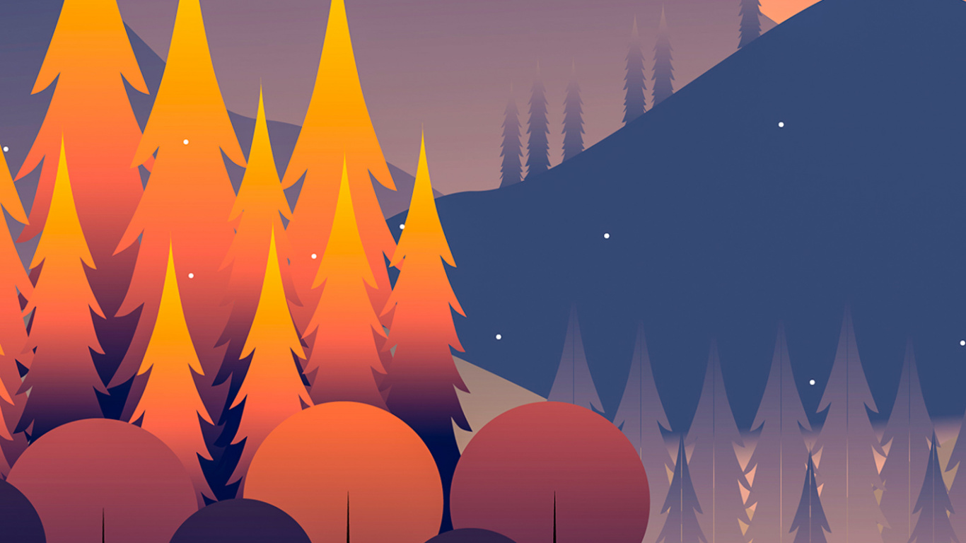 Обои пейзаж минималистский, арт, живопись, минимализм, пейзажная живопись в разрешении 1366x768