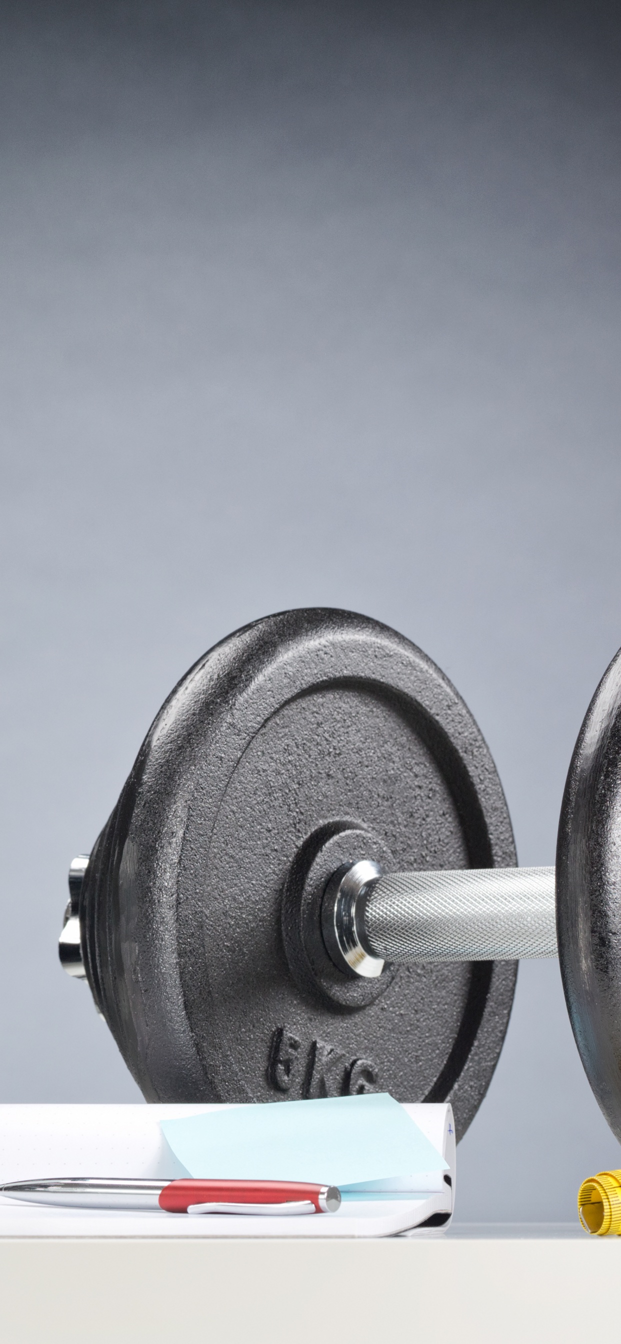 Обои гантель, фитнесс центр, упражнение, физическая подготовка, спортивное оборудование в разрешении 1242x2688