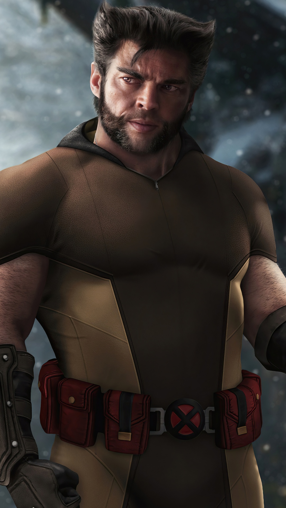 Обои росомаха mcu фанарт, Росомаха, цифровое искусство, фан арт, арт в разрешении 1080x1920