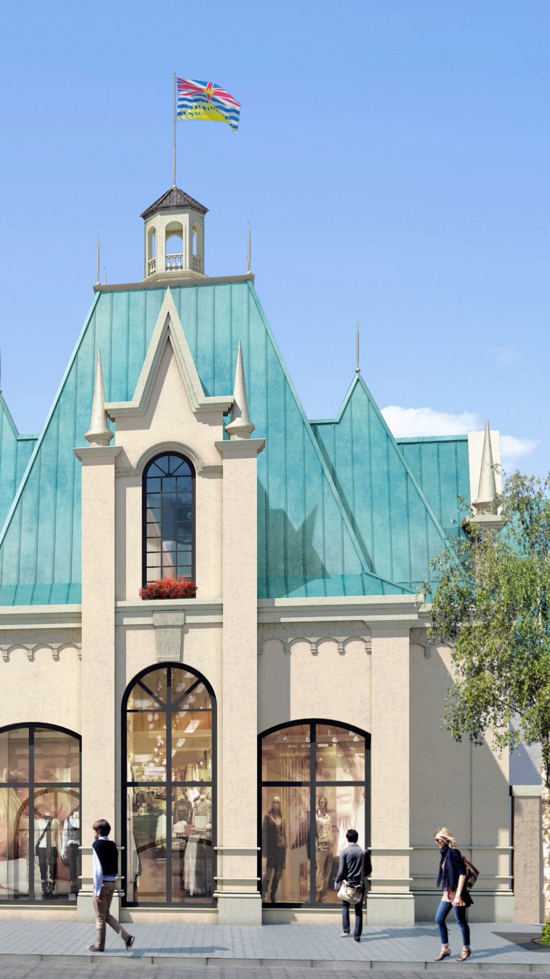 Обои ориентир, город, городская площадь, достопримечательность, фасад в разрешении 1080x1920