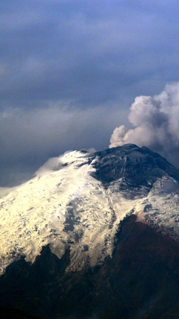 Обои Котопахи, вулкан, стратовулкан, гора, щитовой вулкан в разрешении 750x1334