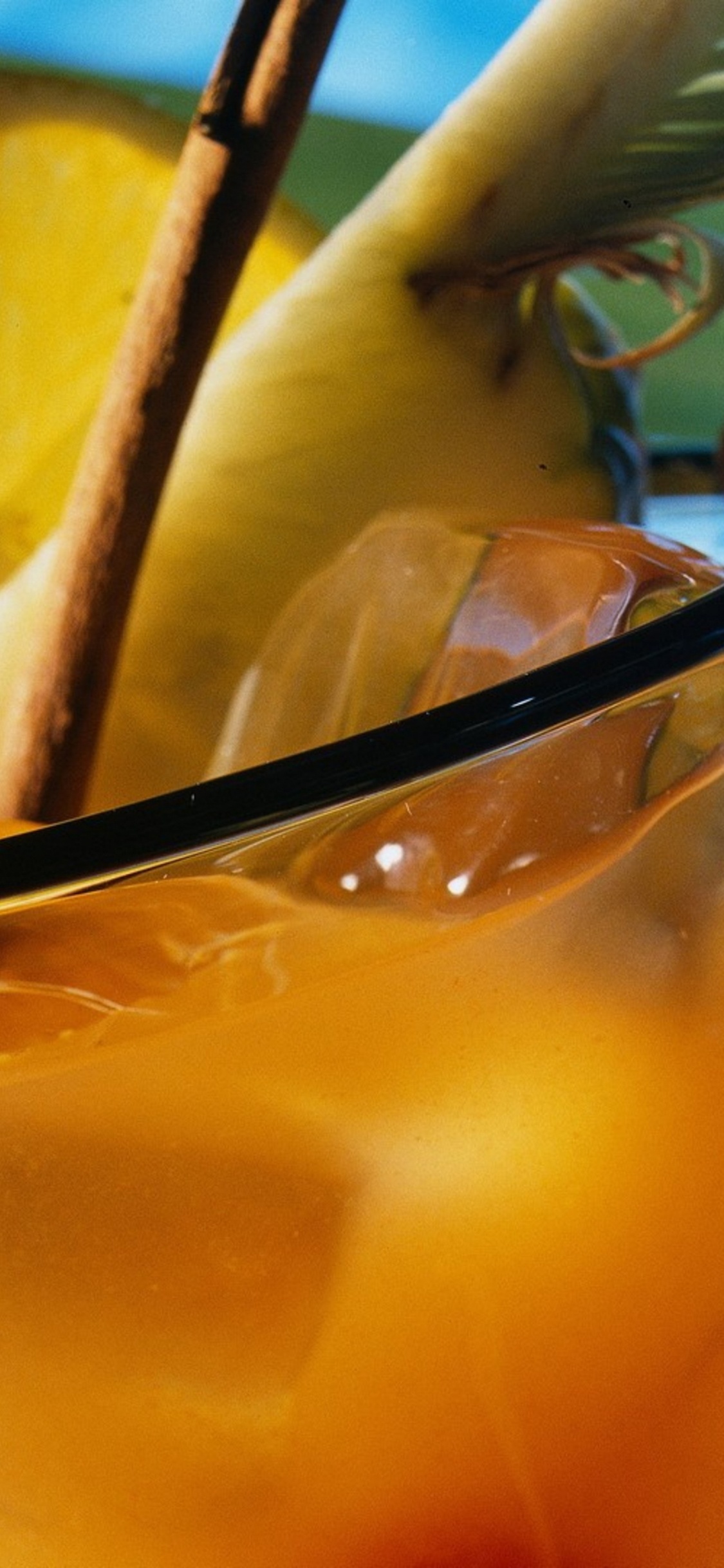 Обои напиток, апельсиновый напиток, сок, май Тай, рецепт в разрешении 1125x2436