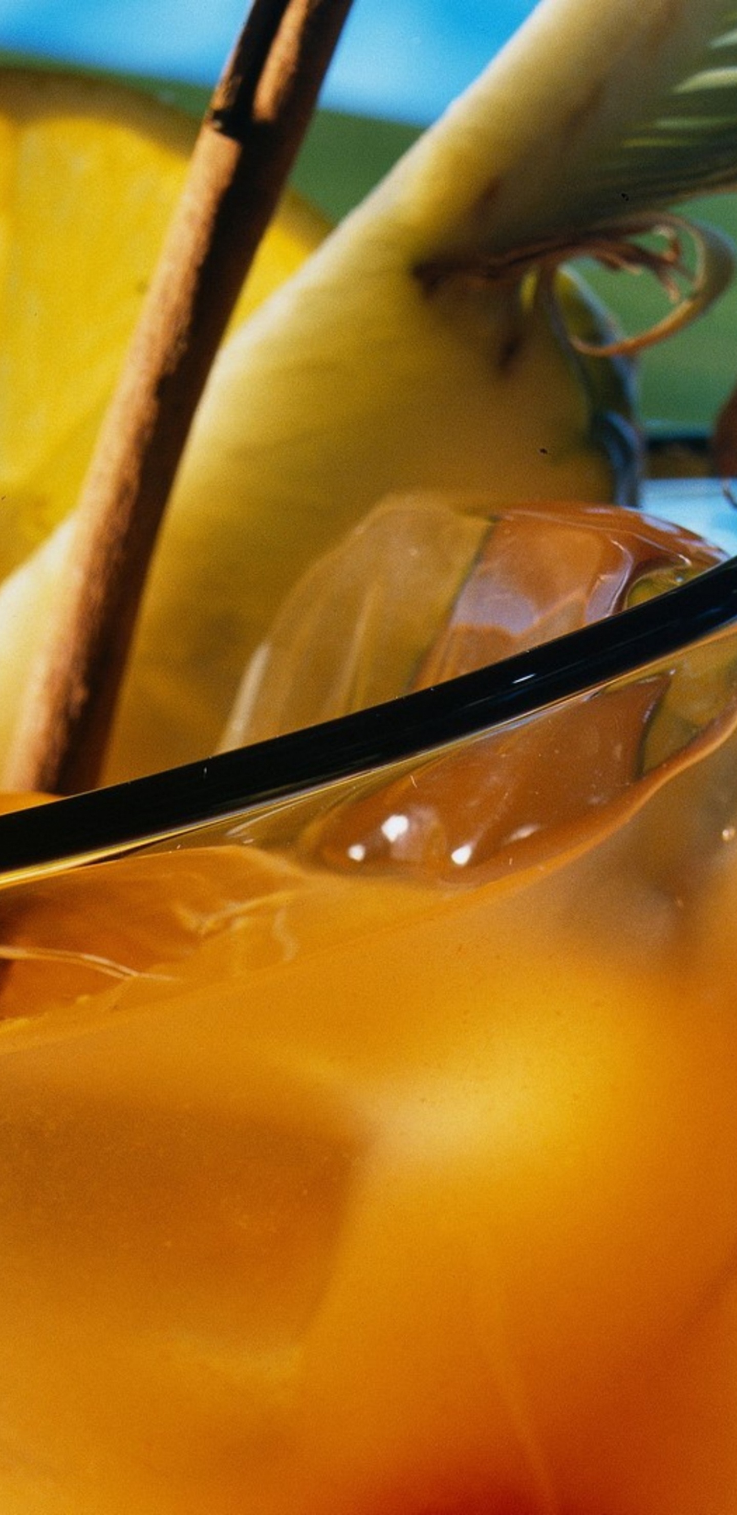 Обои напиток, апельсиновый напиток, сок, май Тай, рецепт в разрешении 1440x2960