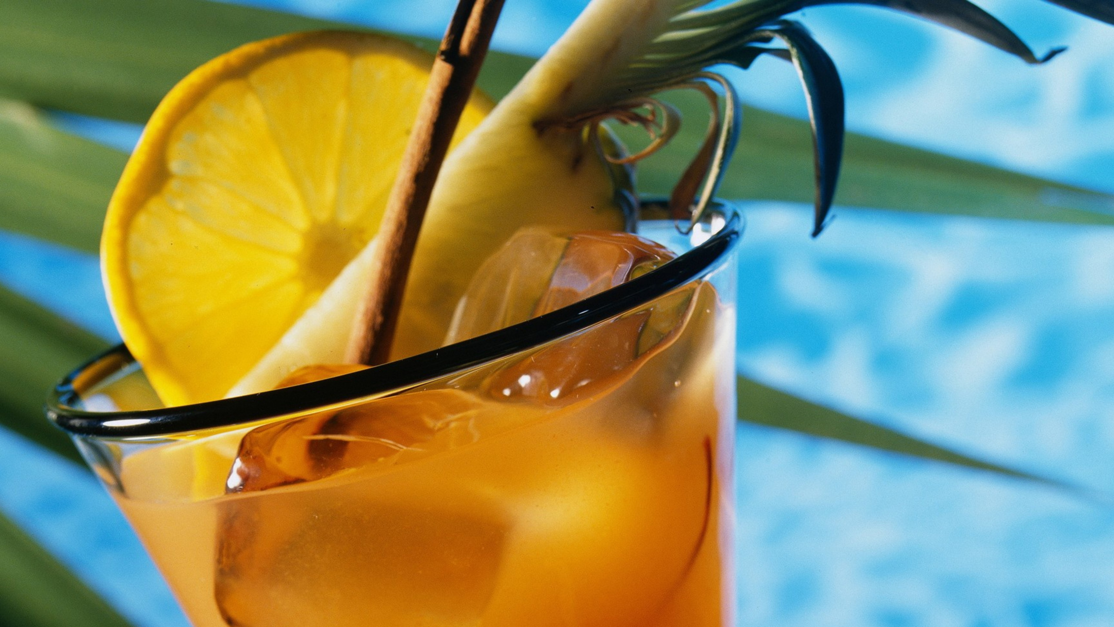 Обои напиток, апельсиновый напиток, сок, май Тай, рецепт в разрешении 3840x2160