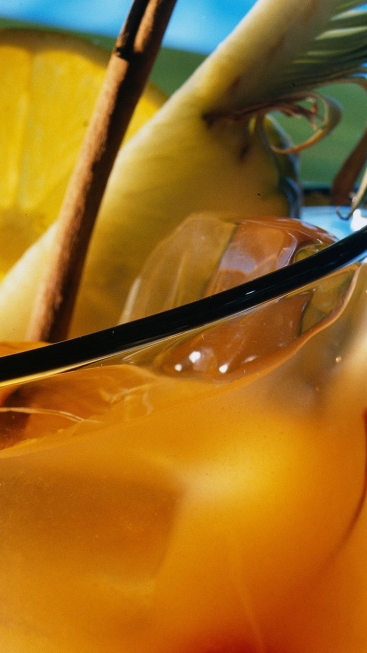 Обои напиток, апельсиновый напиток, сок, май Тай, рецепт в разрешении 750x1334