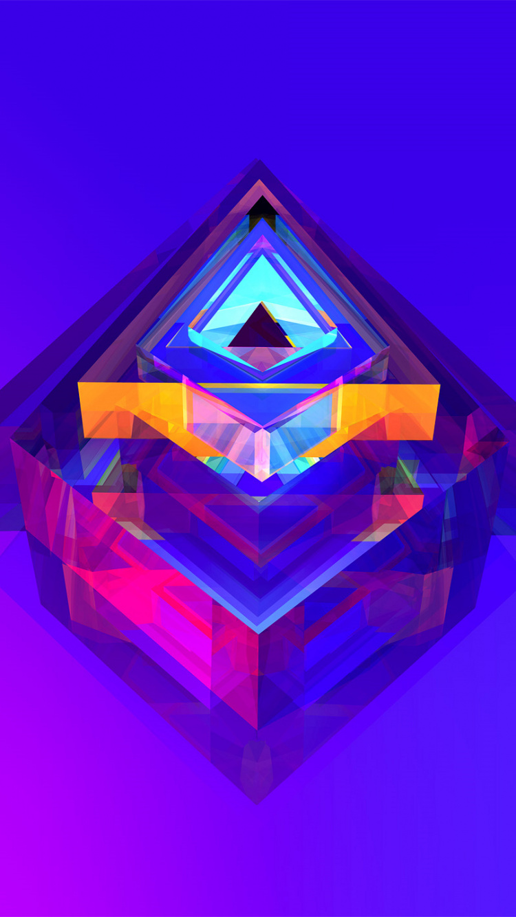 Обои Джастин маллер, арт, пурпур, Фиолетовый, синий в разрешении 750x1334