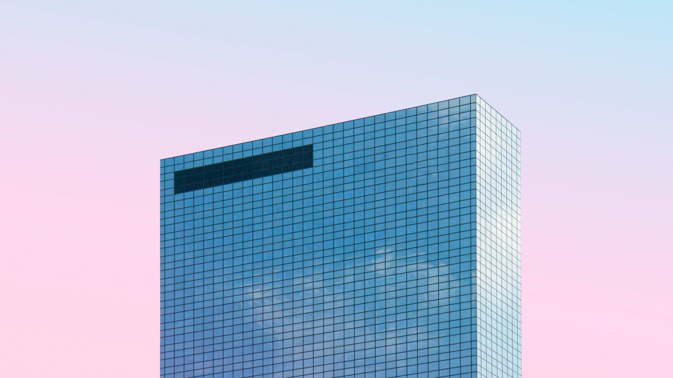 Обои небоскреб, Роттердам, архитектура, синий, дневное время в разрешении 1366x768