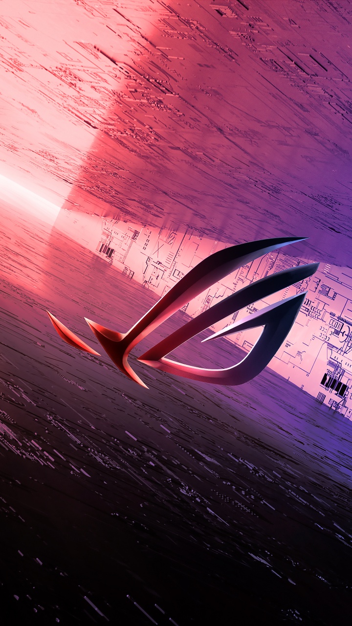 Обои asus, планшет, Серия Стрикс Рог, атмосфера, пурпур в разрешении 720x1280