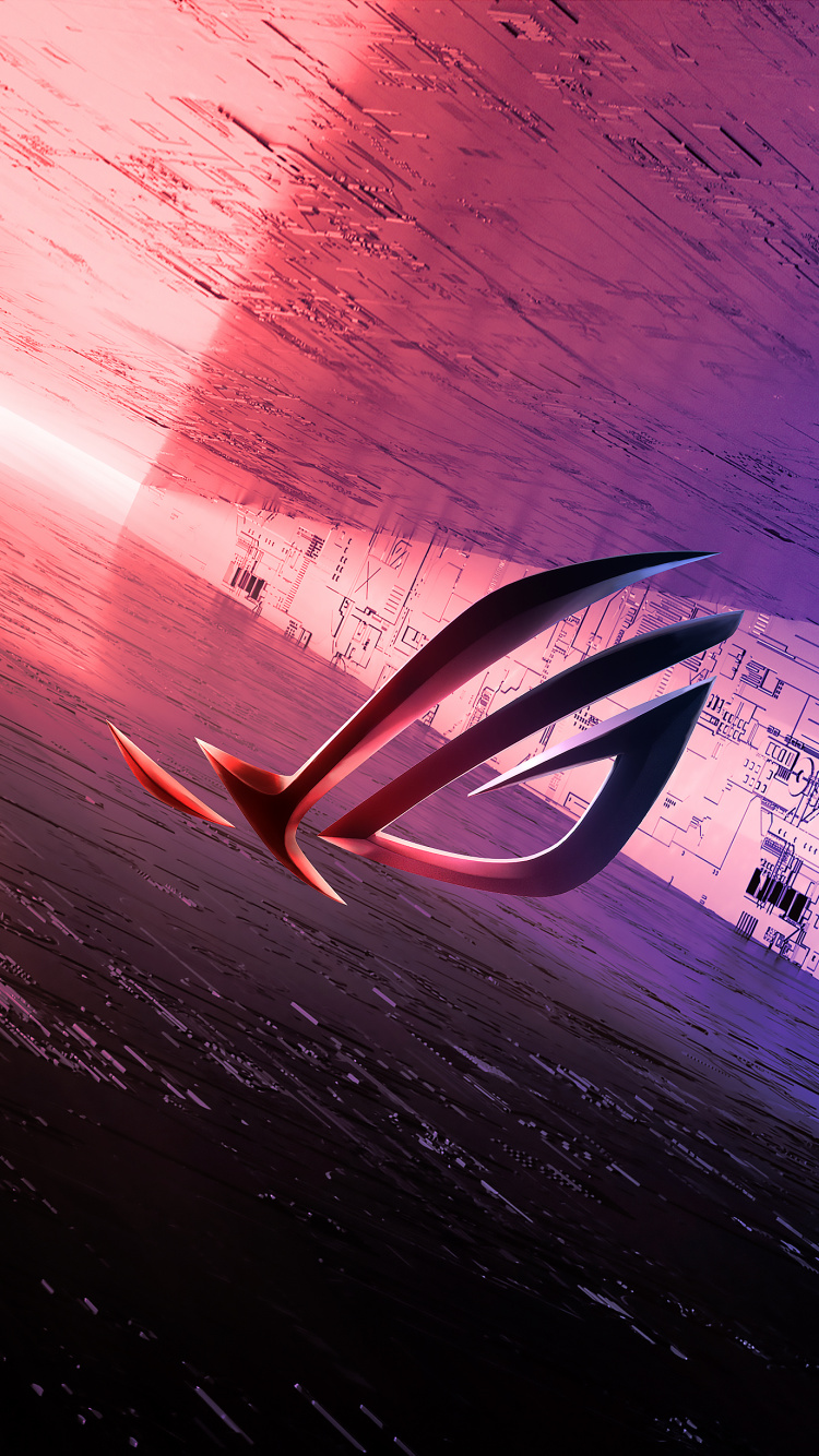 Обои asus, планшет, Серия Стрикс Рог, атмосфера, пурпур в разрешении 750x1334