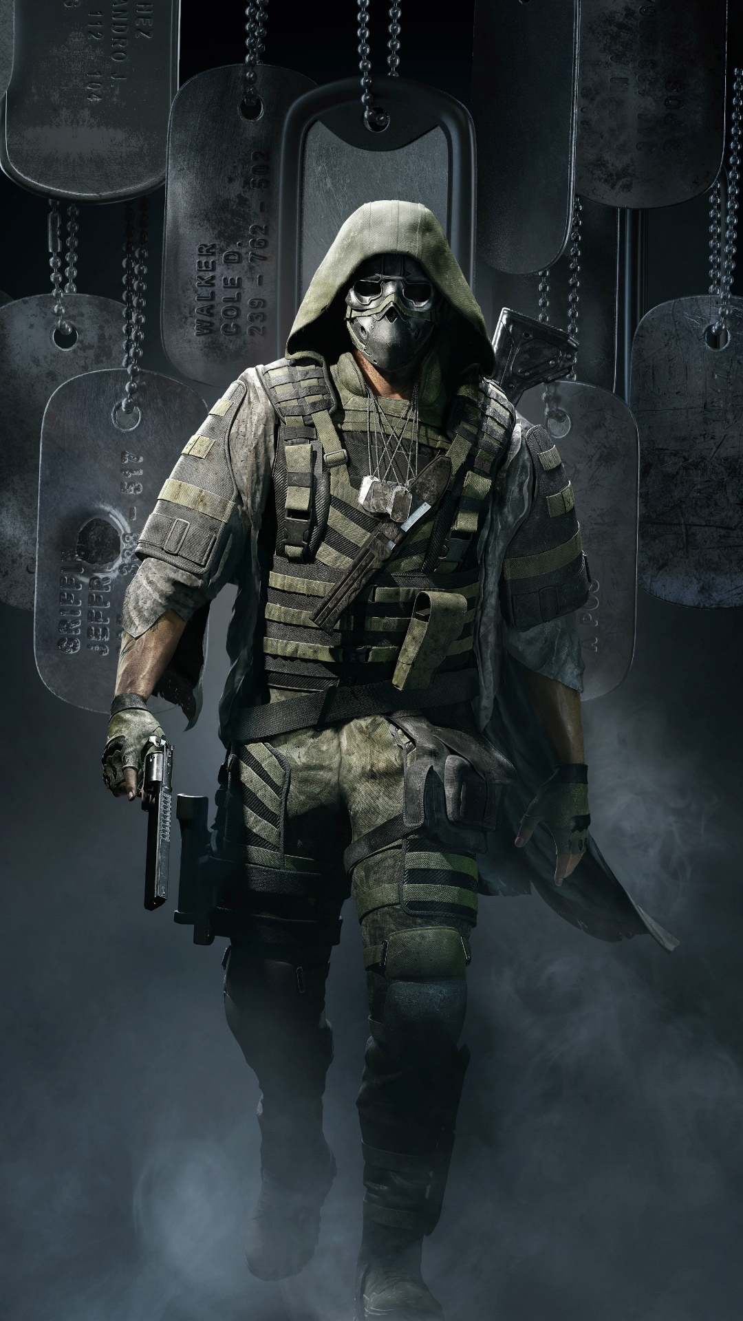 Обои Тома Клансиса Призрак Recon Останова, tom clancys ghost recon wildlands, солдат, компьютерная игра, Цифровой композитинг в разрешении 1080x1920