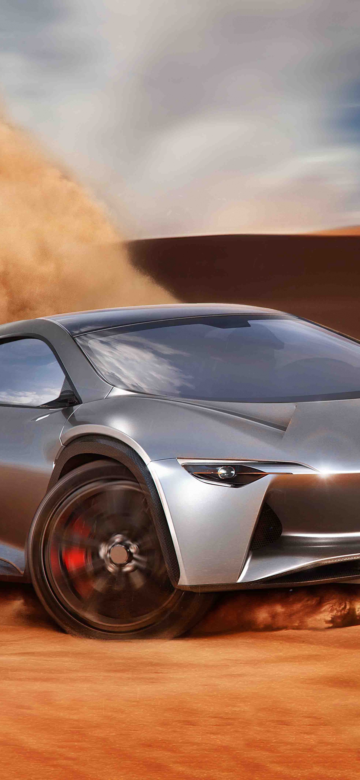 Обои спорткар, авто, суперкар, Ламборджини, пейзаж в разрешении 1242x2688