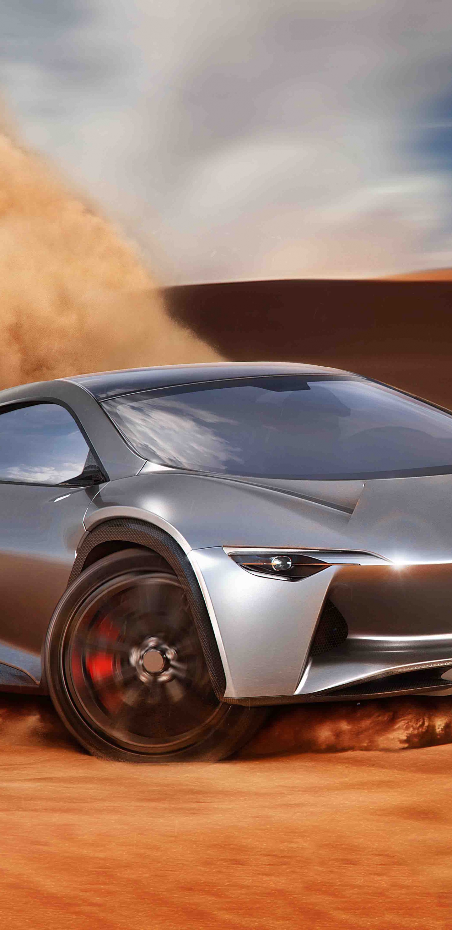 Обои спорткар, авто, суперкар, Ламборджини, пейзаж в разрешении 1440x2960