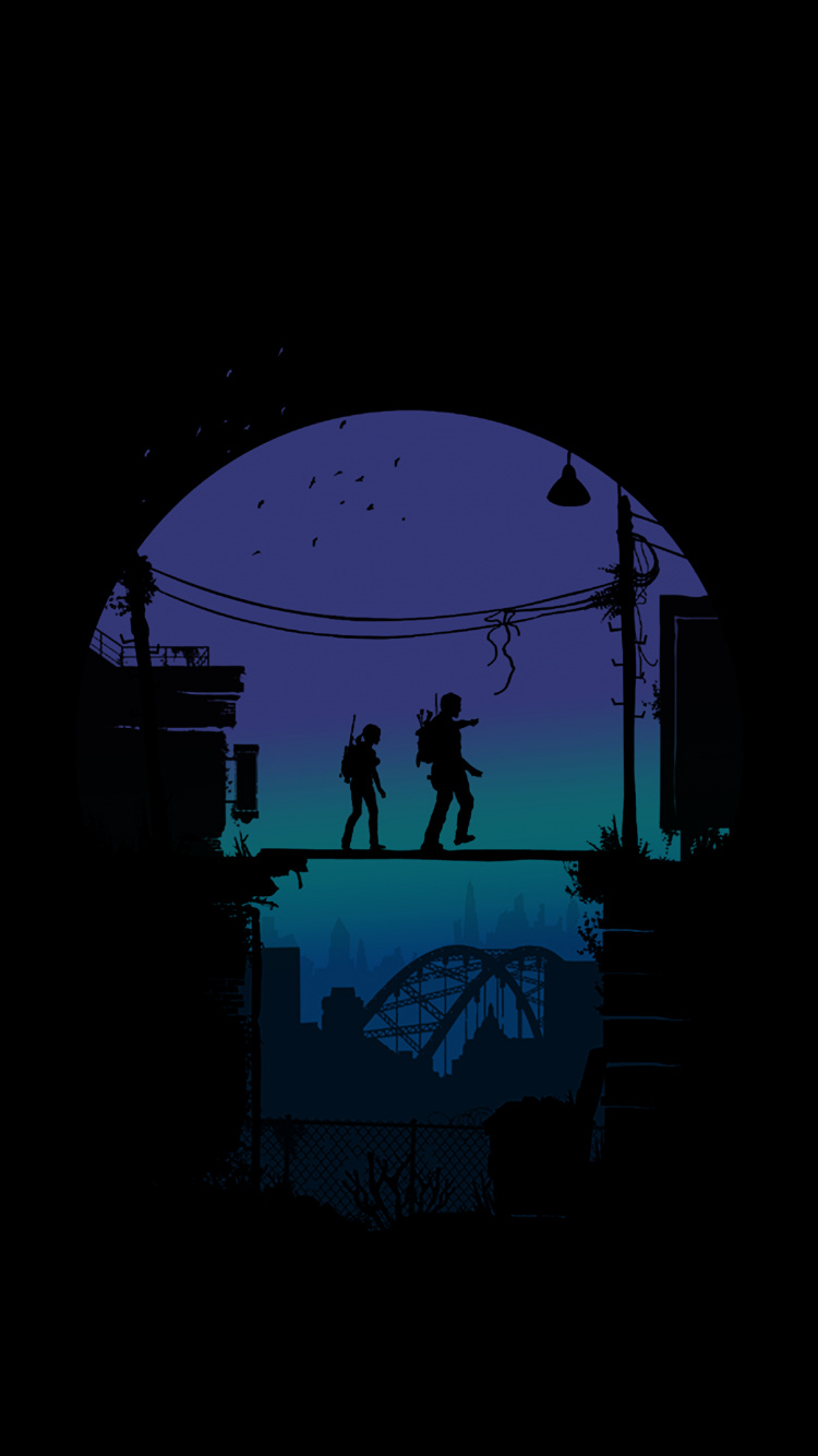 Обои the last of us, The Last of Us Часть 2, Элли, Джоул, игривый щенок в разрешении 750x1334