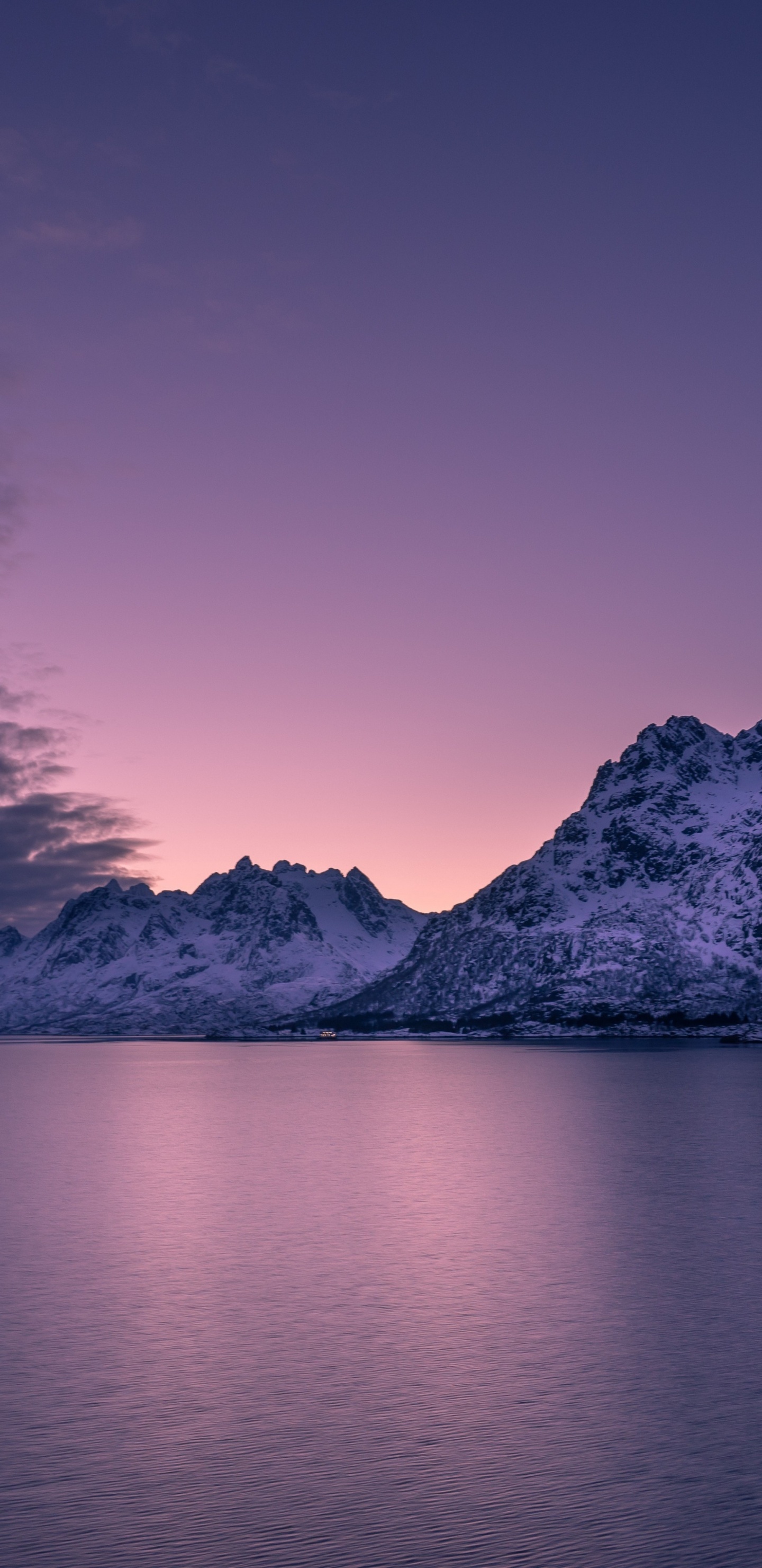 Обои природа, синий, гора, горный рельеф, горный хребет в разрешении 1440x2960