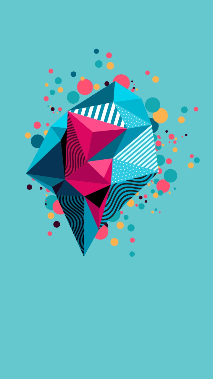 Обои Coolpad, Coolpad Mega 2.5D, иллюстрация, красочность, узор в разрешении 720x1280