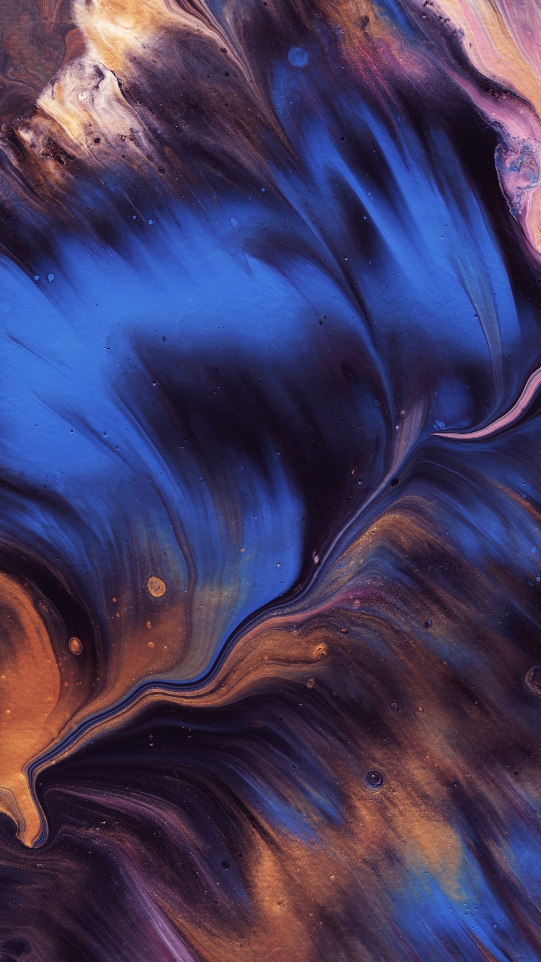 Обои абстрактное искусство, арт, живопись, артист, синий в разрешении 1080x1920