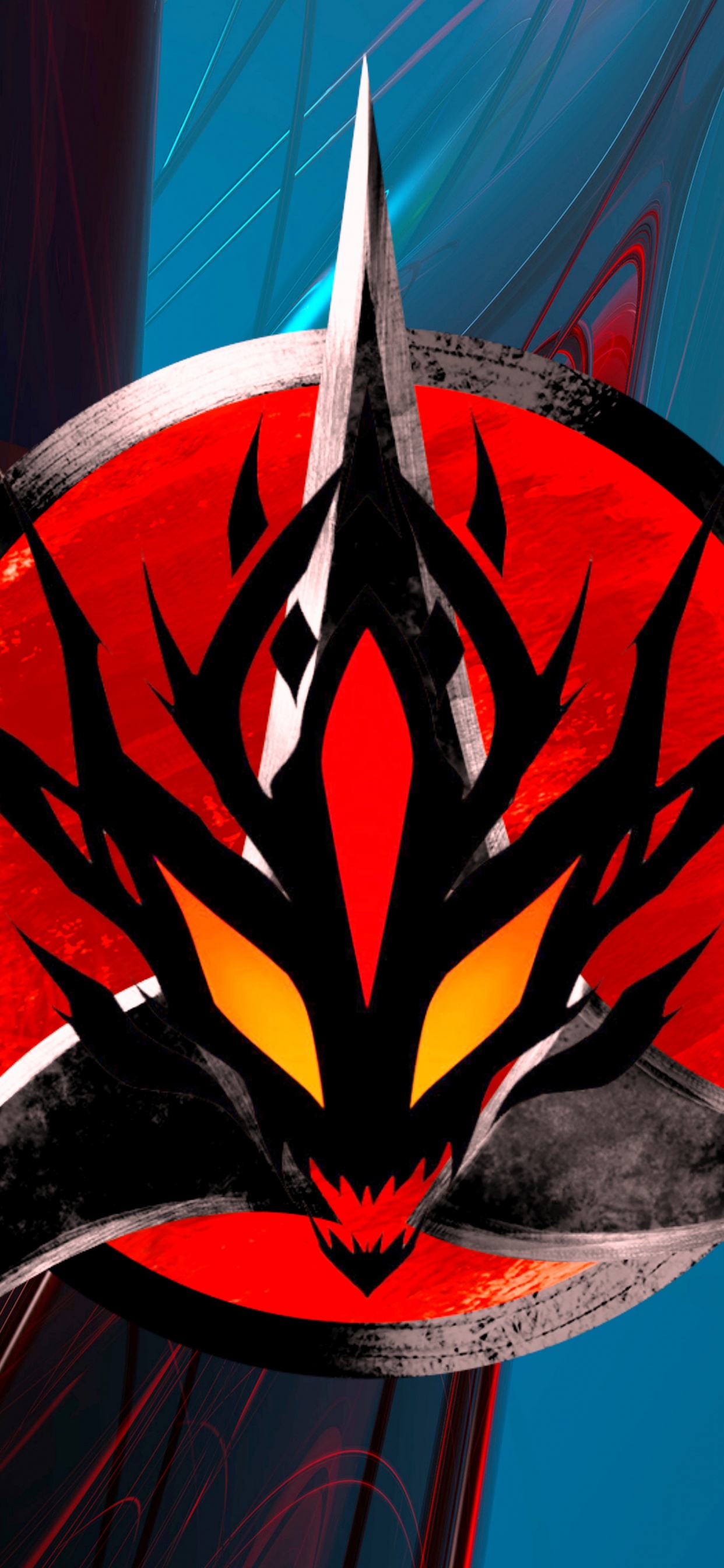 Обои красный цвет, графический дизайн, графика, иллюстрация, Бэтмен в разрешении 1242x2688