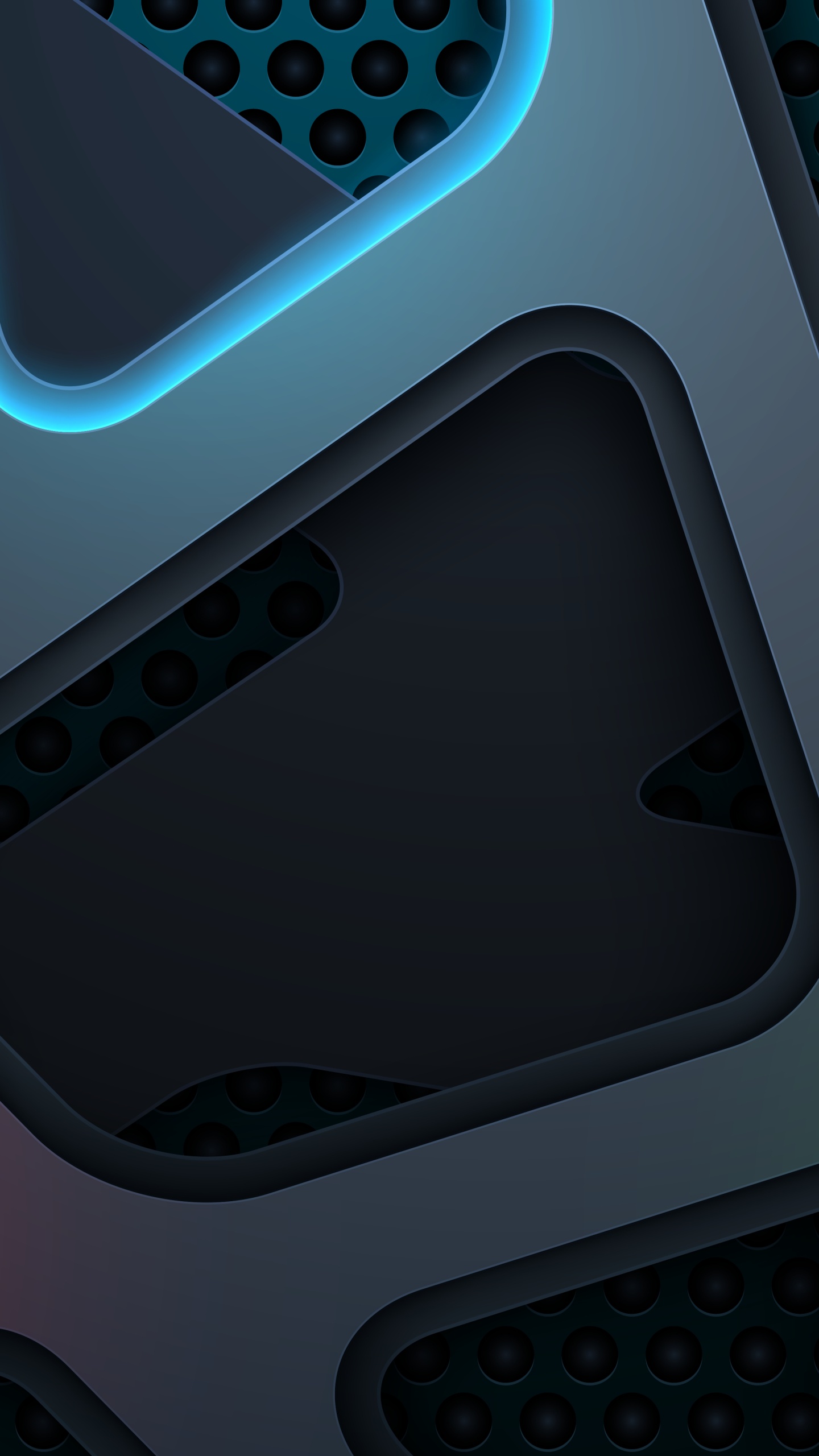 Обои свет, белые, синий, зеленый, электронный инструмент в разрешении 1440x2560