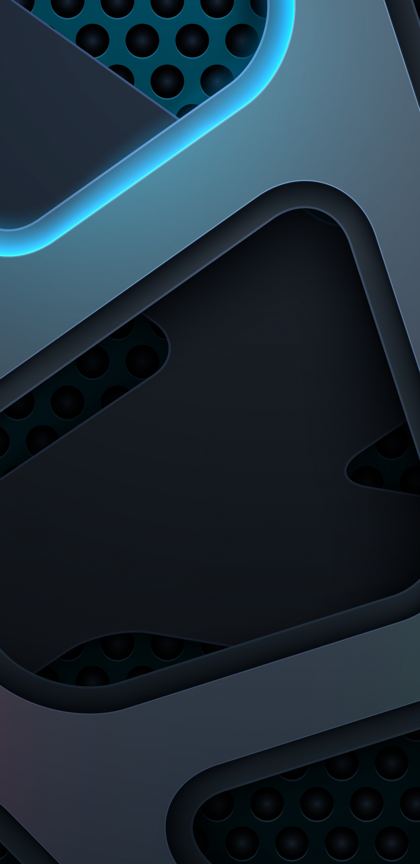 Обои свет, белые, синий, зеленый, электронный инструмент в разрешении 1440x2960