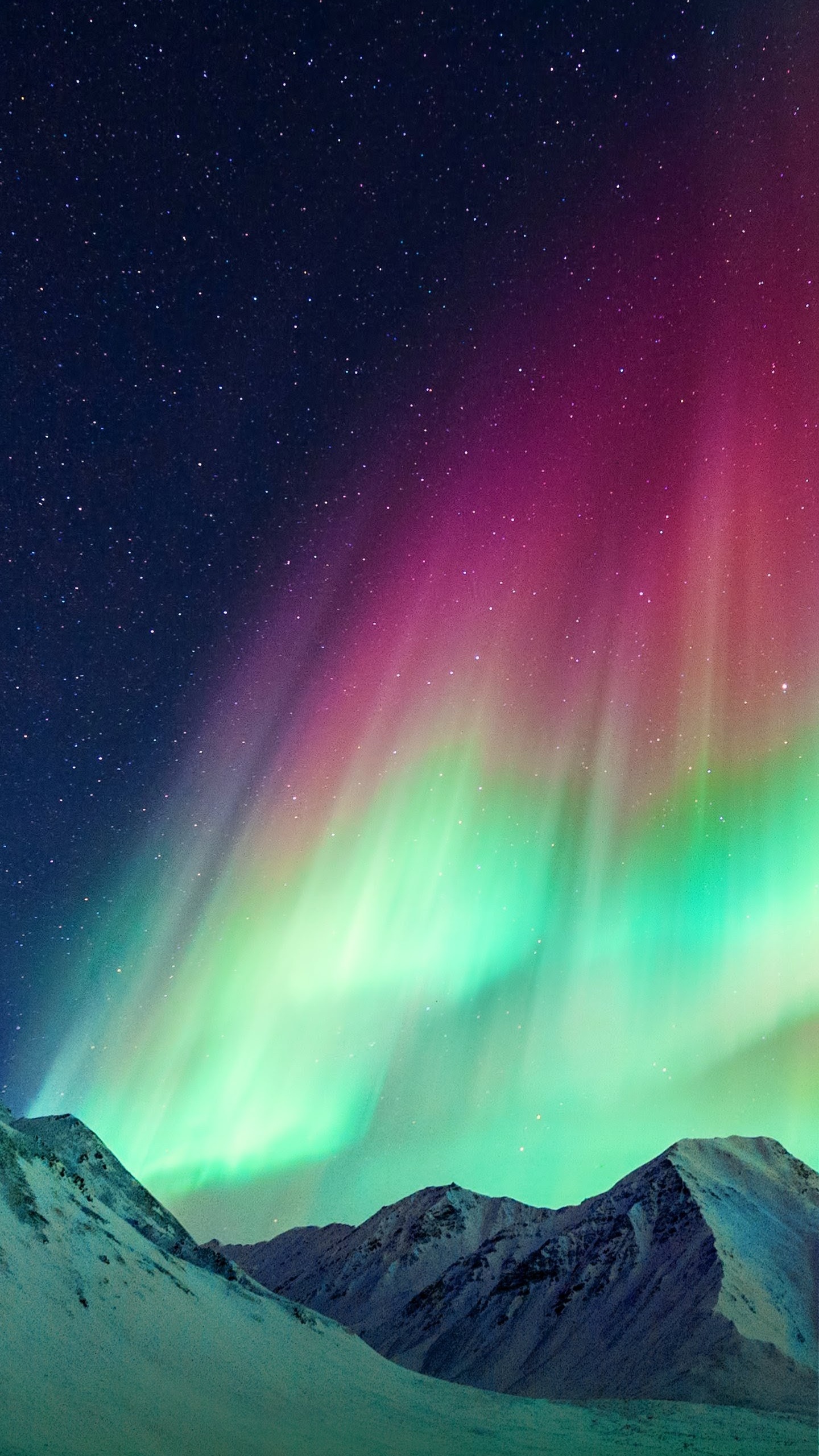 Обои LG, LG V30, Аврора, телефон, природа в разрешении 1440x2560