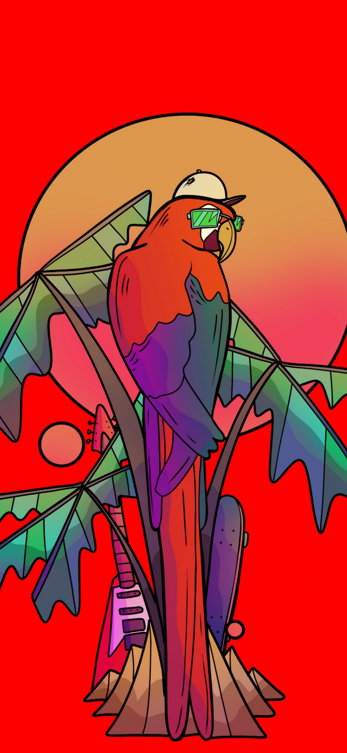 Обои вау вау wubbzy тыква трафарет, цветковое растение, арт, птица, живопись в разрешении 1125x2436