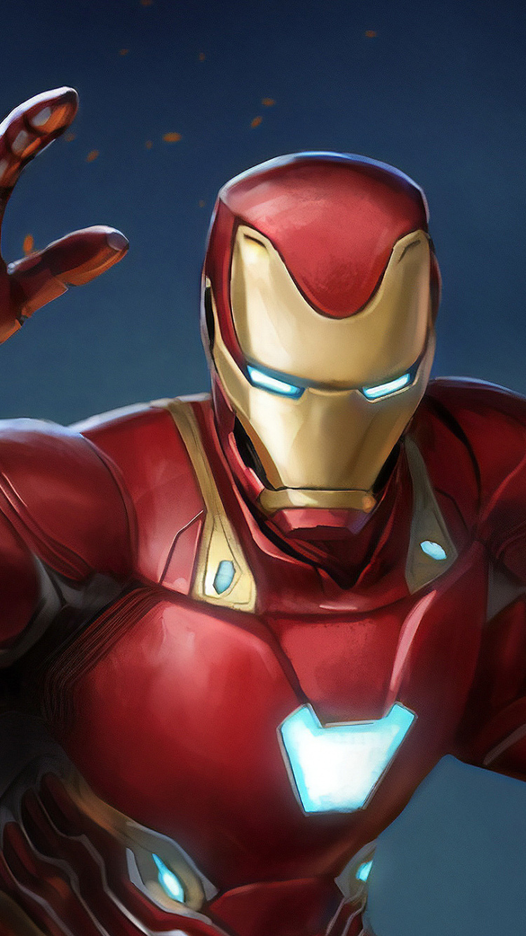 Обои Железный человек, комиксы Марвел, marvel, супергерой, герой в разрешении 750x1334