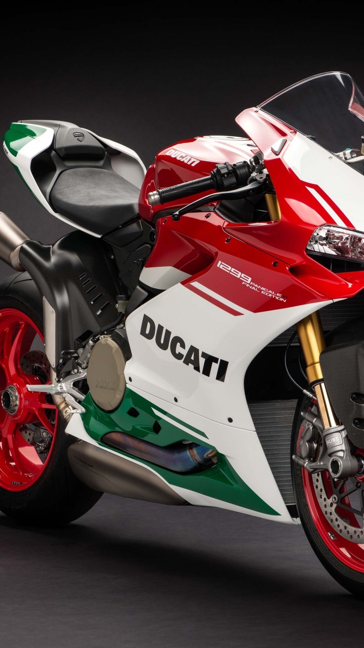 Обои ducati, Дукати Панигале 1299 Р Фе, мотоцикл, чемпионат мира по супербайку, автомобильный экстерьер в разрешении 720x1280