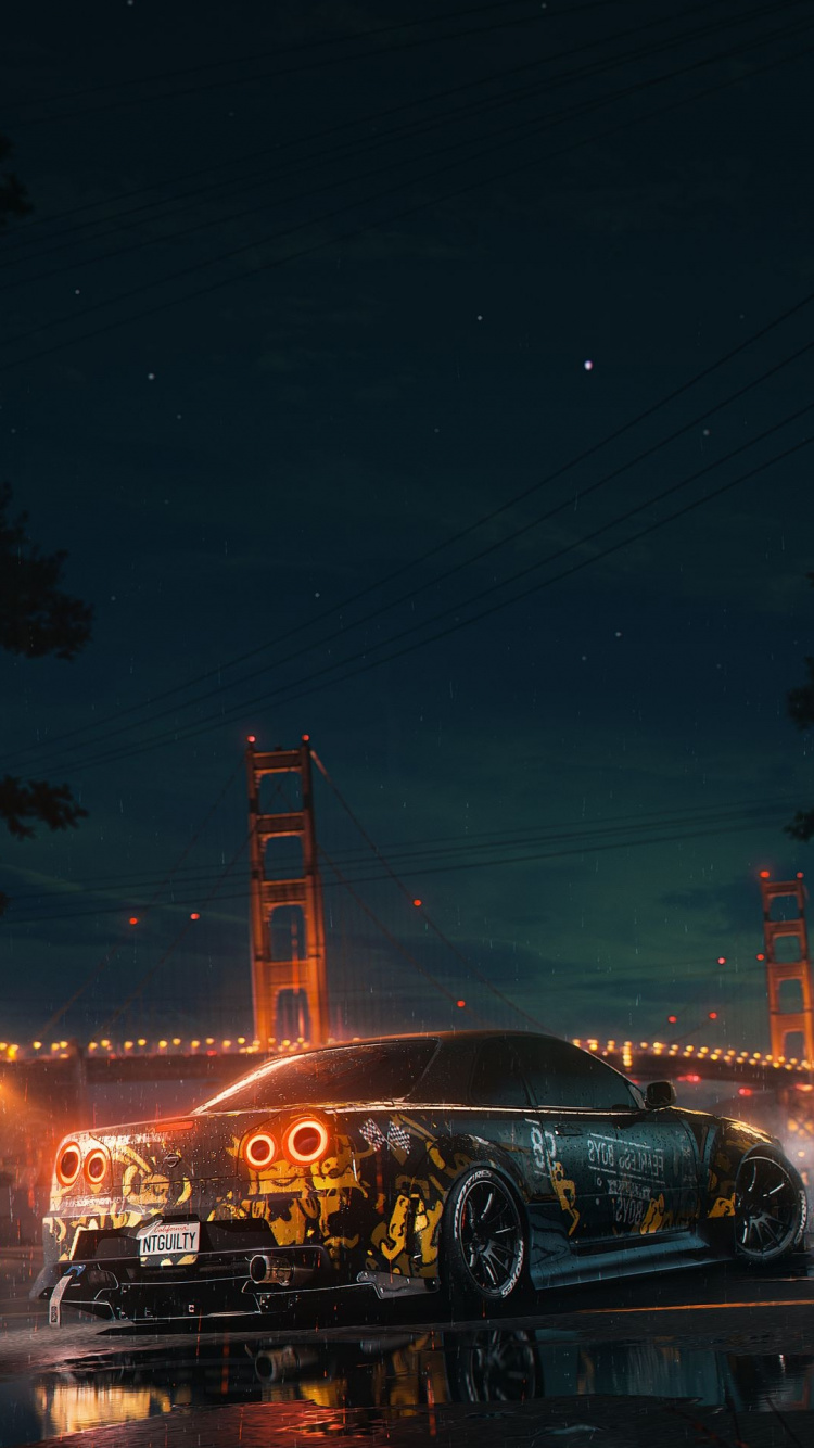 Обои легковые автомобили, nissan skyline gt r, спорткар, nissan gt r, Ниссан в разрешении 750x1334