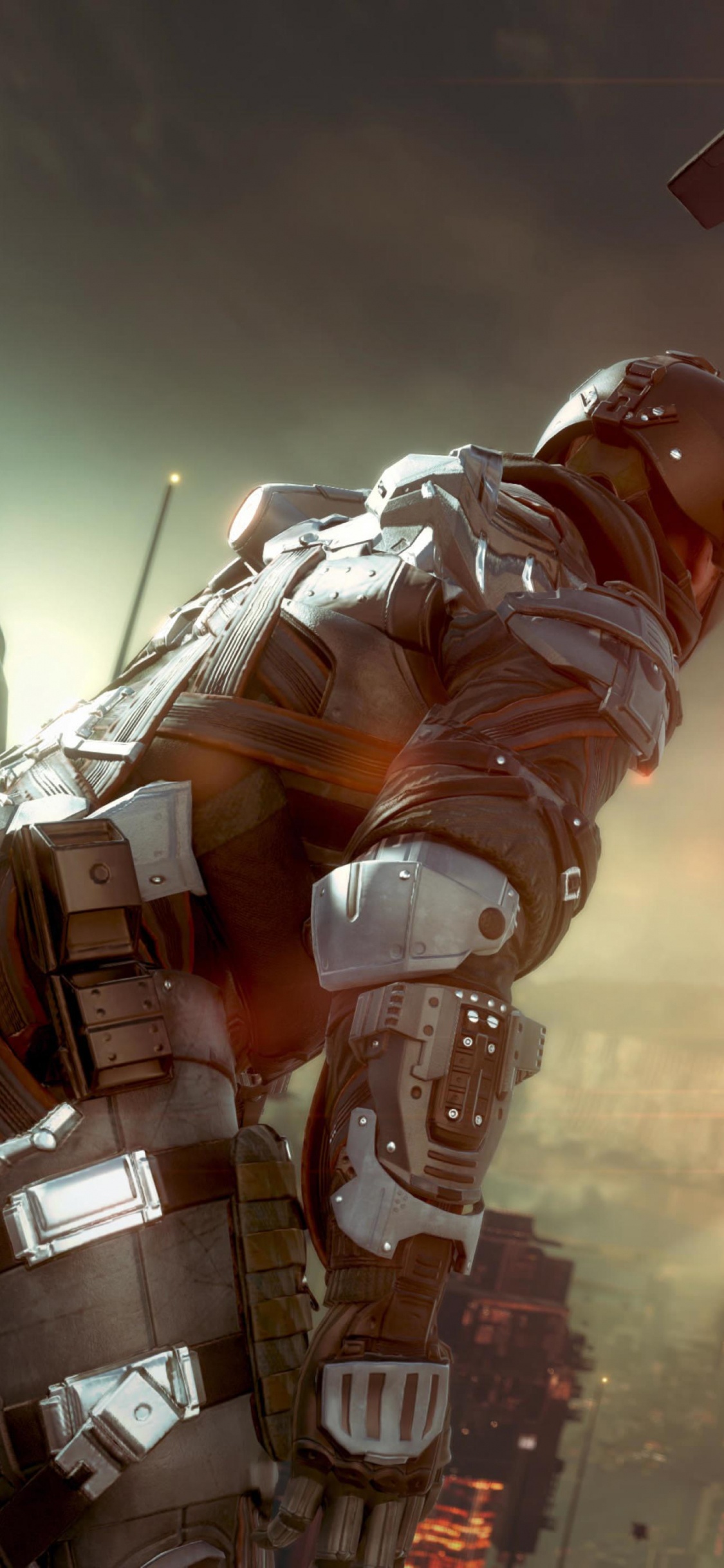 Обои в Killzone тень падение атас, killzone shadow fall, партизанские игры, компьютерная игра, Цифровой композитинг в разрешении 1125x2436