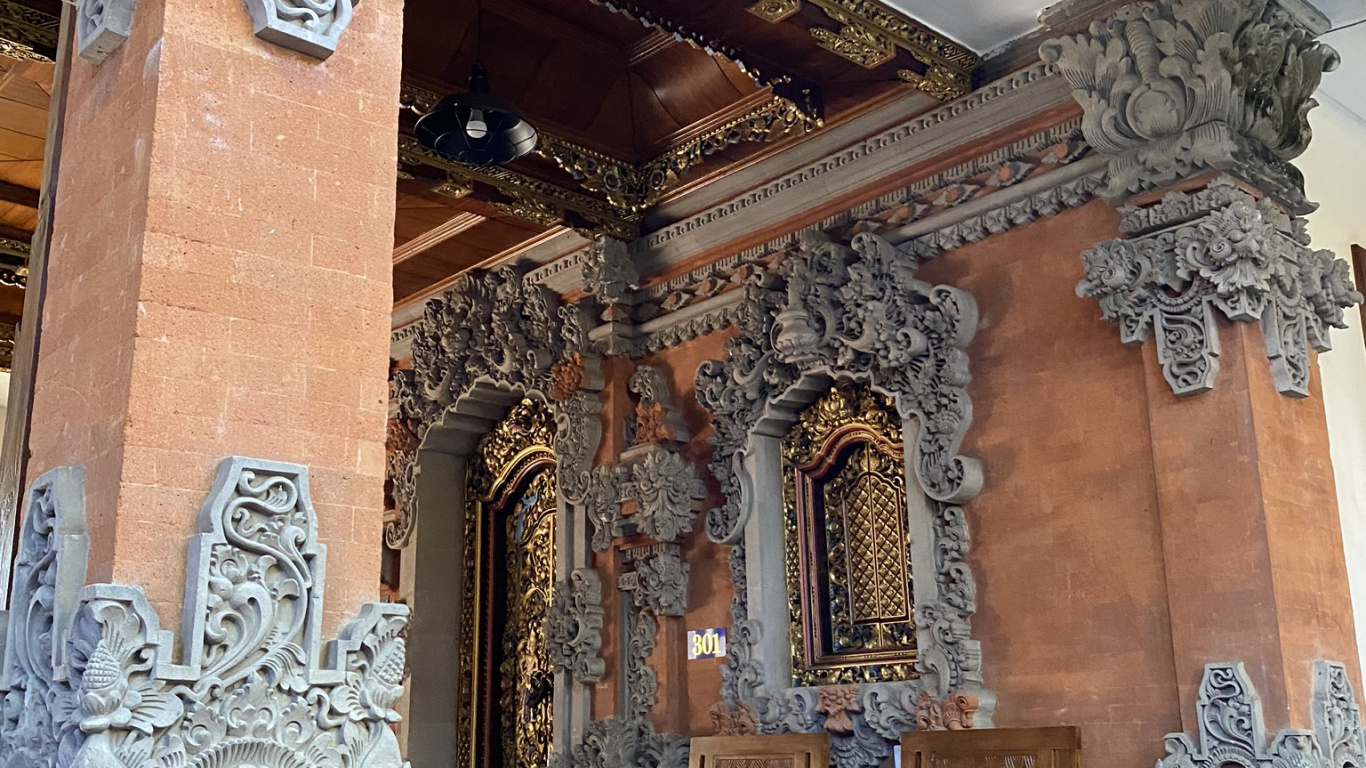 Обои бали, скульптура, история, дизайн интерьера, резьба в разрешении 1366x768