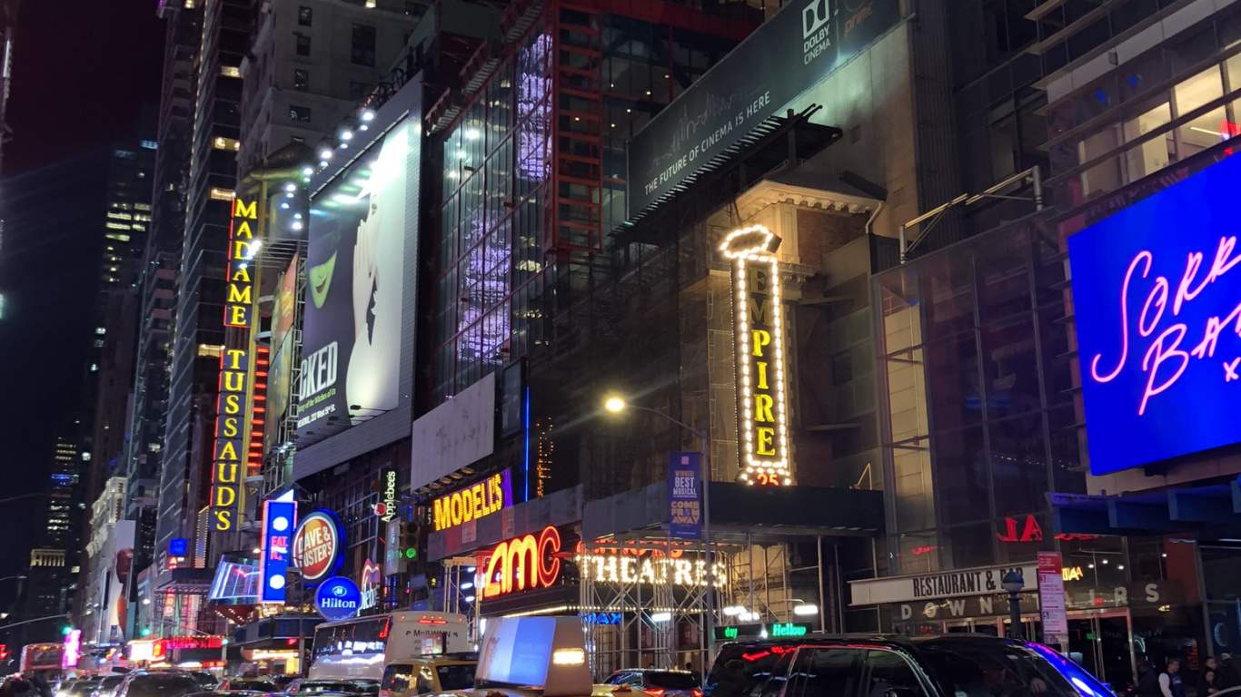 Обои Нью-Йорк, Король, компактный автомобиль, автомобиль среднего размера, колесо в разрешении 1366x768