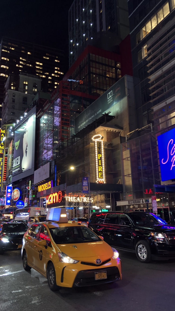 Обои Нью-Йорк, Король, компактный автомобиль, автомобиль среднего размера, колесо в разрешении 720x1280