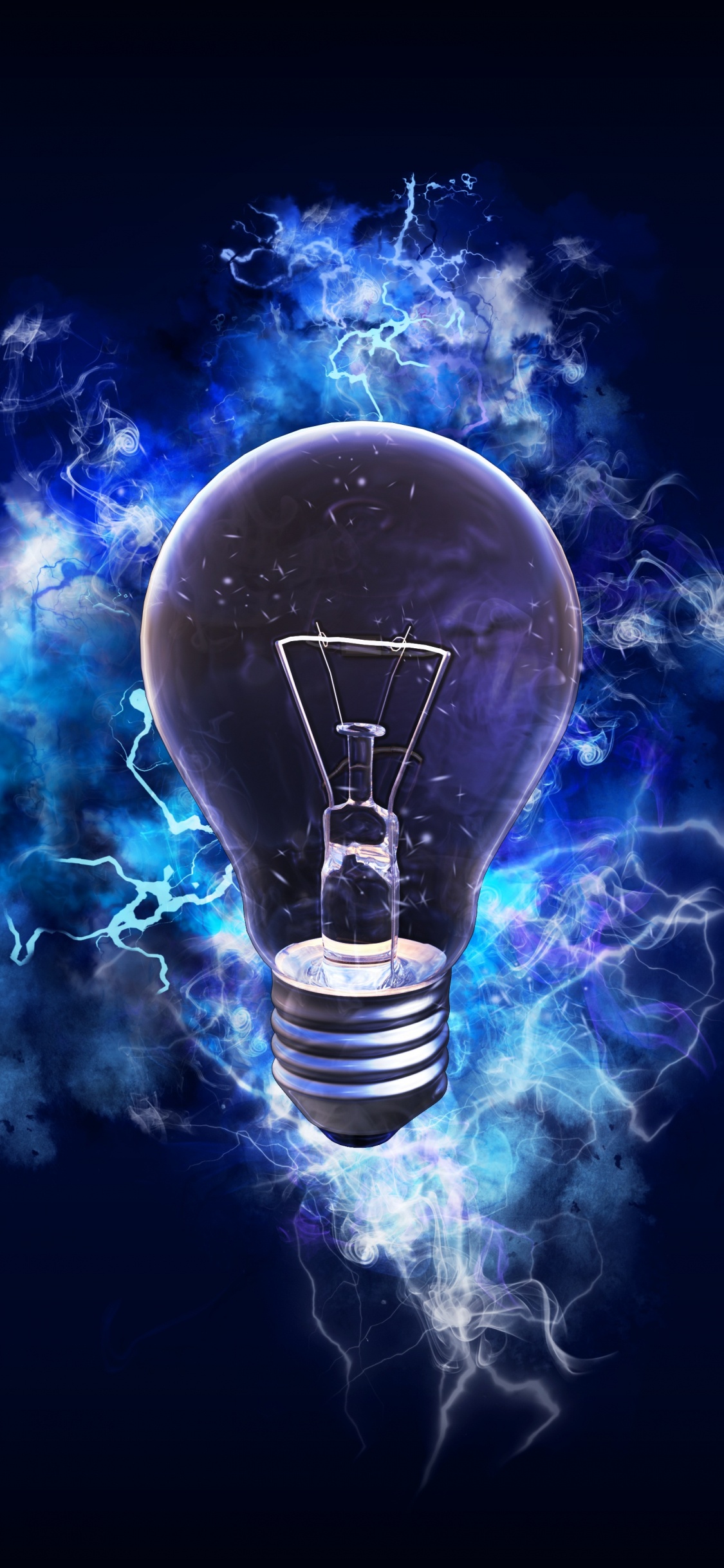 Обои электричество, Лампа накаливания, электроэнергия, освещение, графический дизайн в разрешении 1125x2436