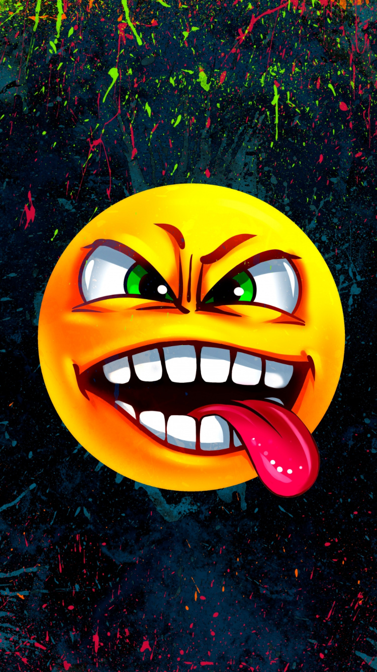 Обои мультфильм, фикция, визуальное искусство, голова, глаз в разрешении 750x1334