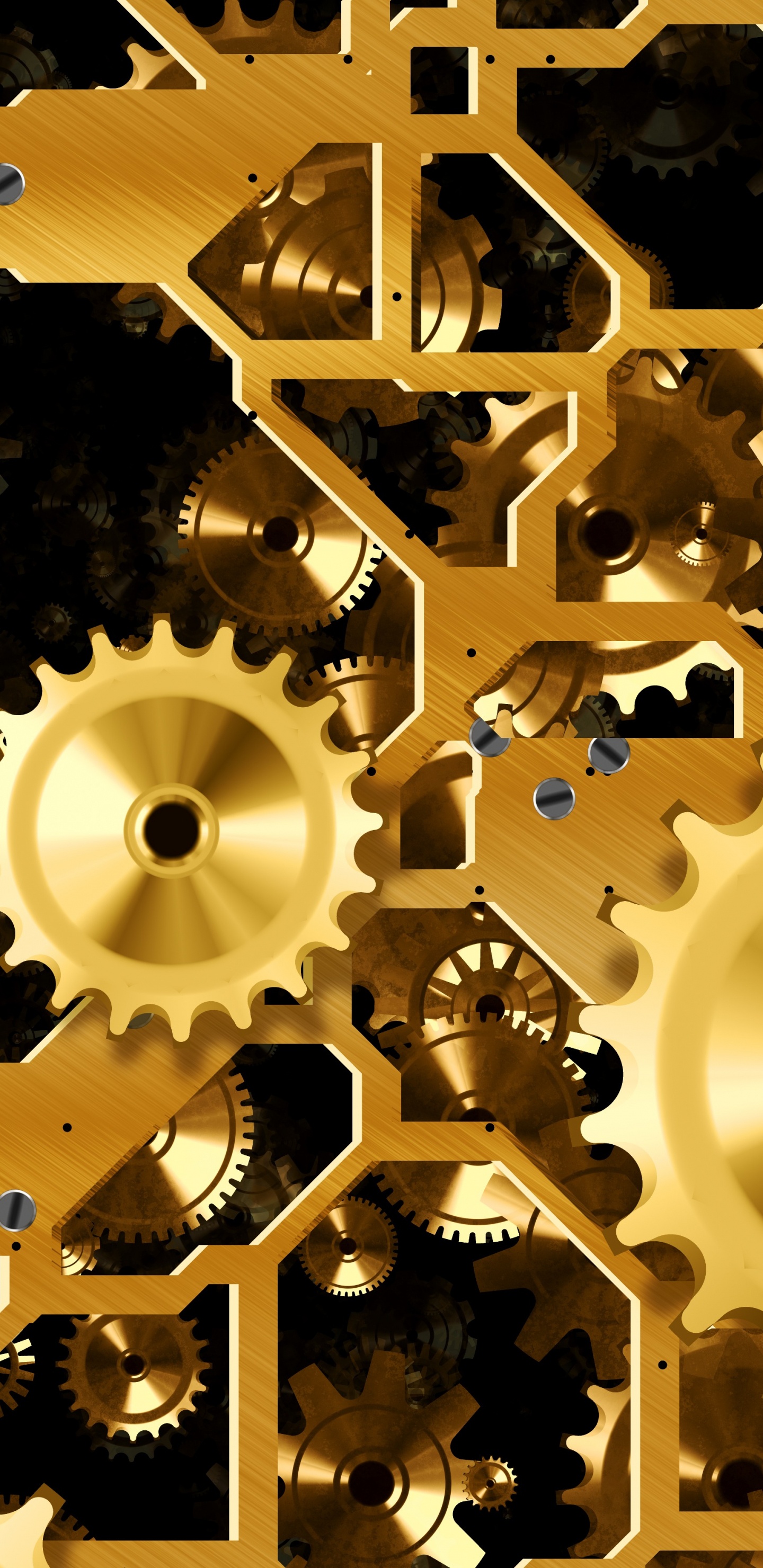 Обои шестерня, металл, дизайн, узор, автомобильные запчасти в разрешении 1440x2960