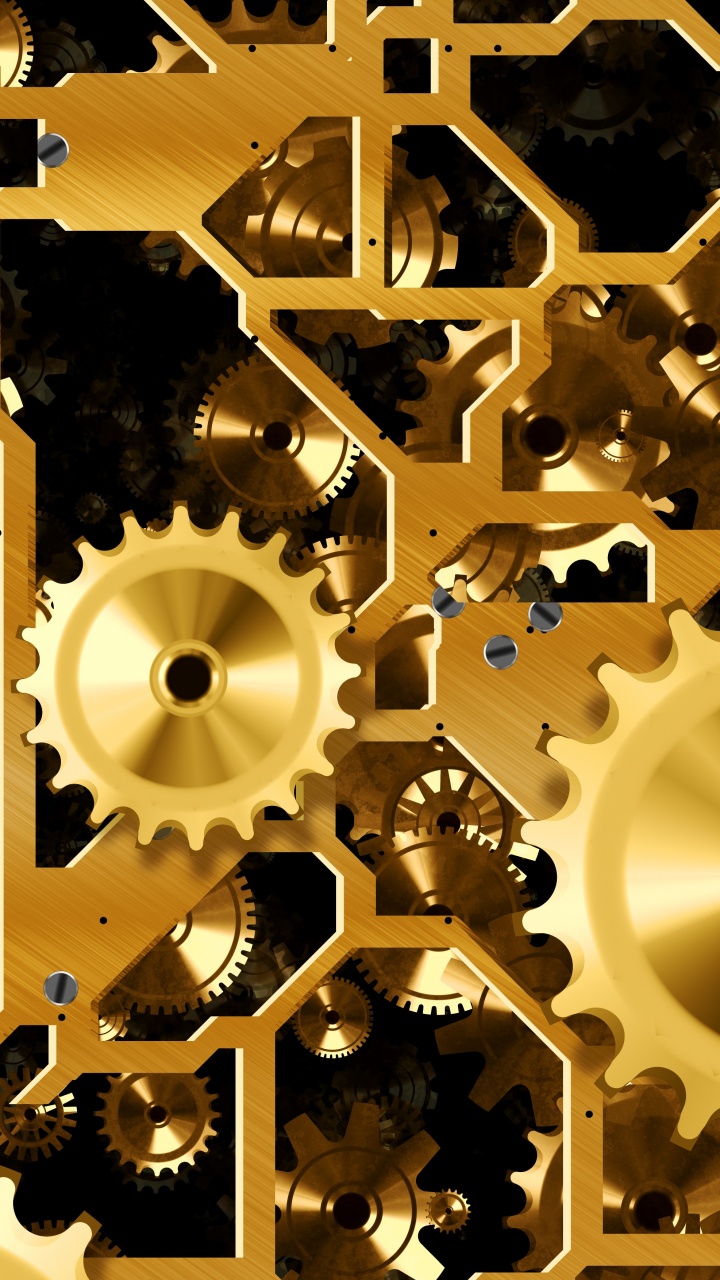 Обои шестерня, металл, дизайн, узор, автомобильные запчасти в разрешении 720x1280