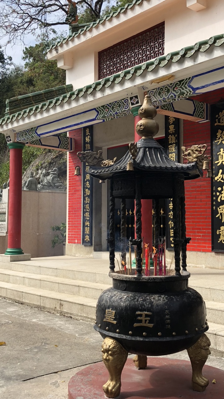 Обои китайская архитектура, синтоистский храм, тории, храм, столбец в разрешении 720x1280