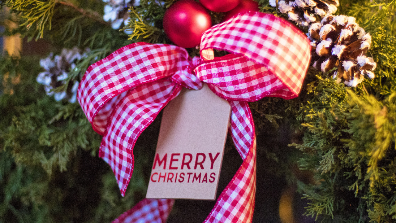 Обои Рождественский день, Новый год, Рождественские украшения, Рождество, рождественский орнамент в разрешении 1280x720