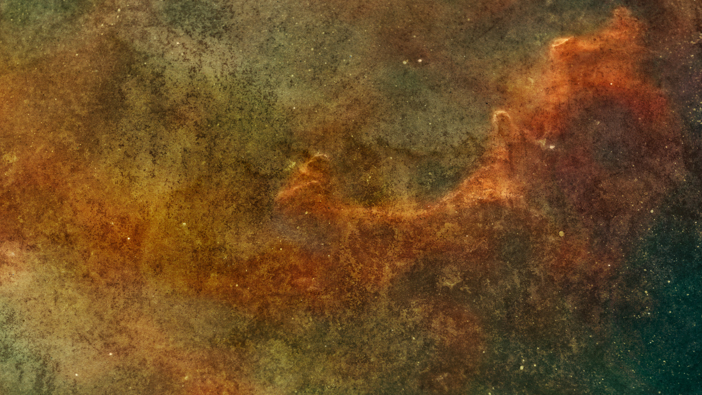 Обои гранж, цвет, текстура, живопись, космос в разрешении 1366x768