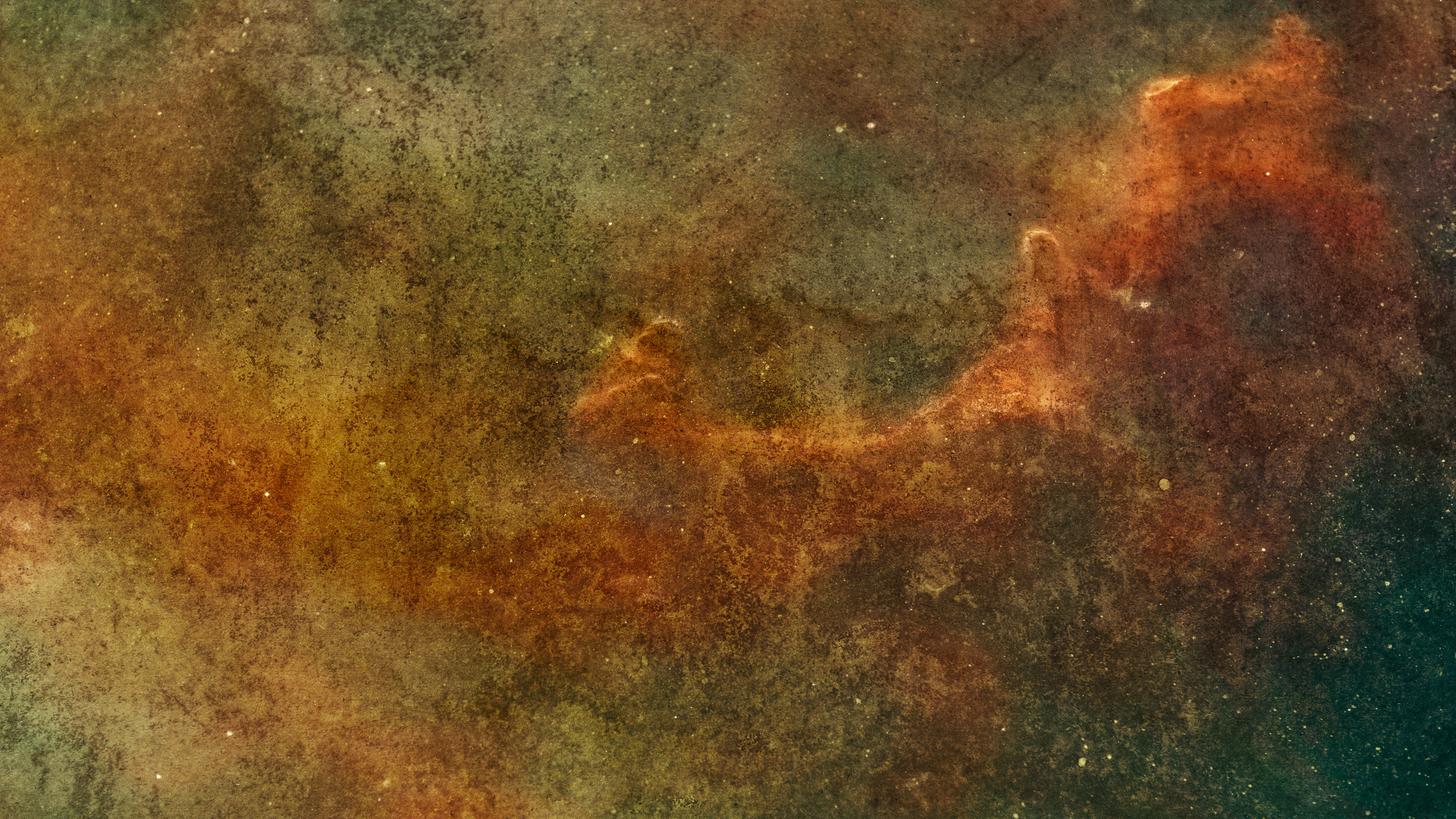 Обои гранж, цвет, текстура, живопись, космос в разрешении 2560x1440