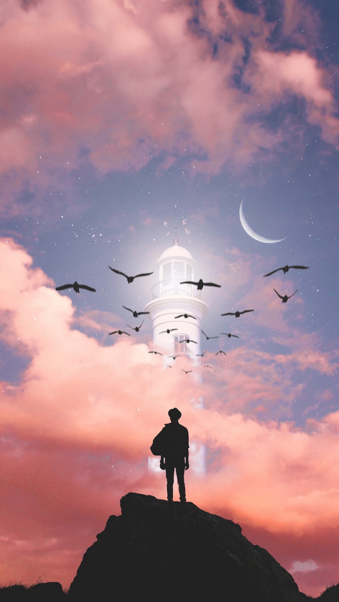 Обои soundcloud, облако, атмосфера, свет, природа в разрешении 1080x1920