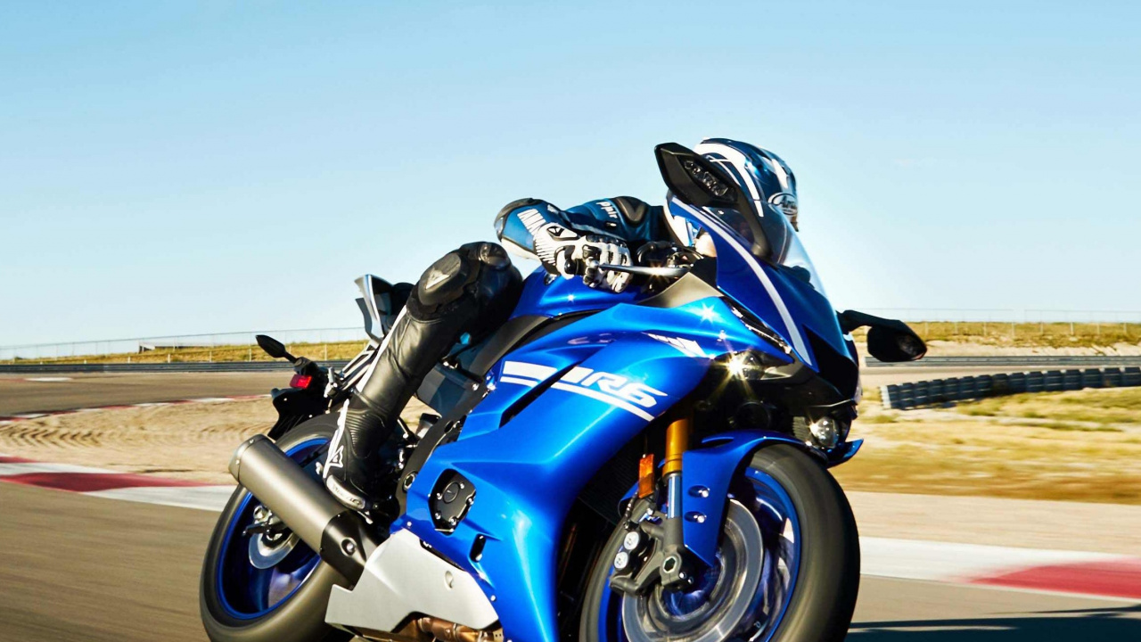 Обои Ямаха мотор Компани, мотоцикл, спортивный мотоцикл, супербайк, мотоспорт в разрешении 1280x720