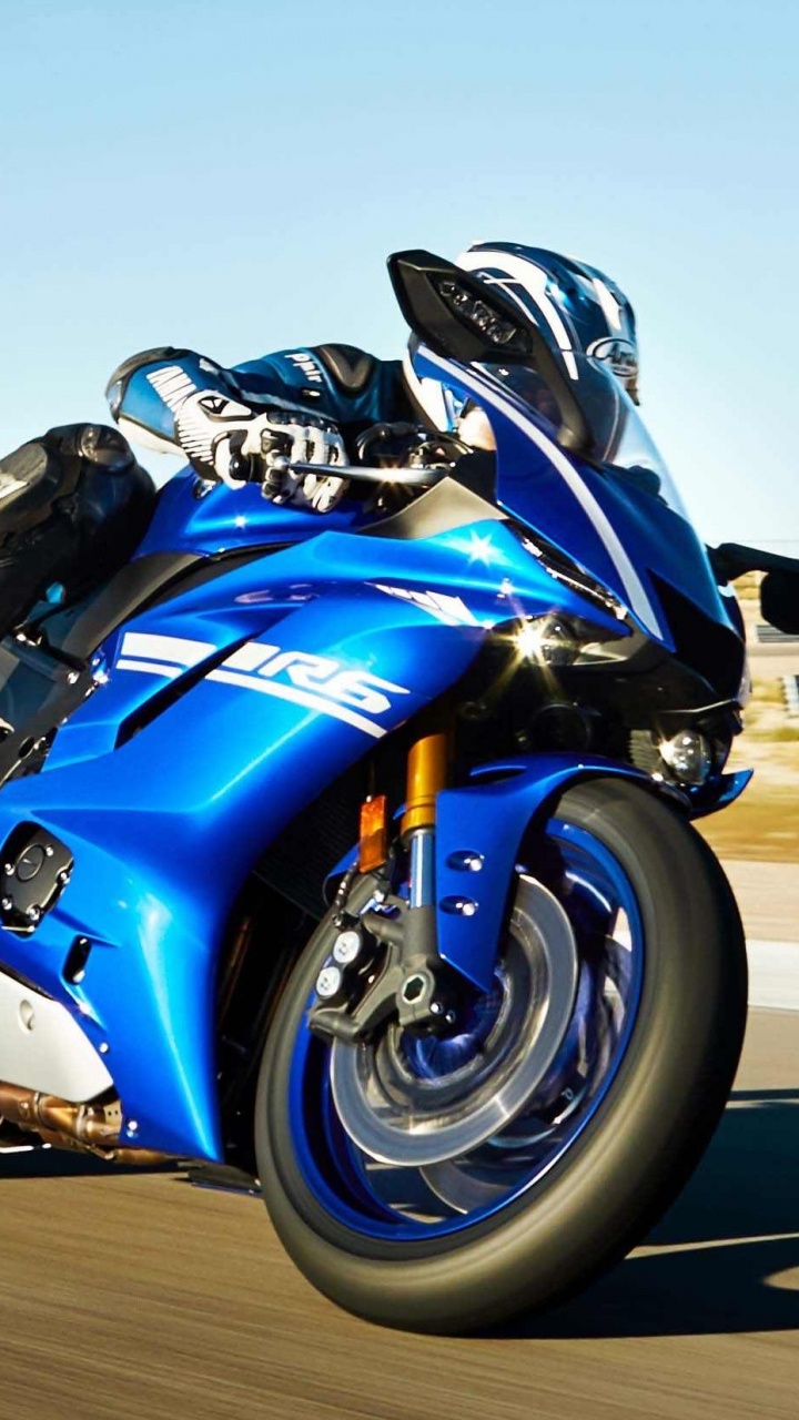 Обои Ямаха мотор Компани, мотоцикл, спортивный мотоцикл, супербайк, мотоспорт в разрешении 720x1280