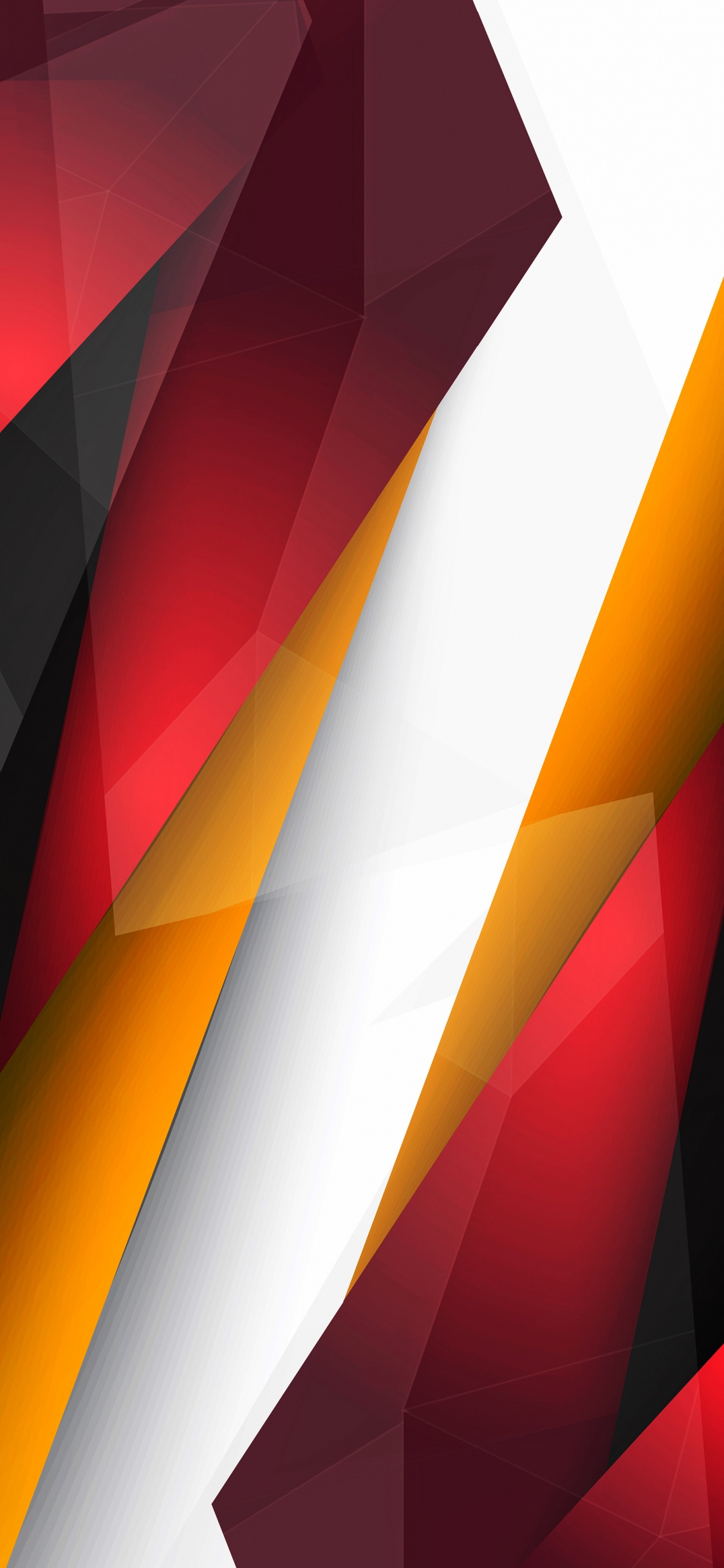 Обои Оранжевый цвет, графический дизайн, дизайн, красочность, прямоугольник в разрешении 1125x2436