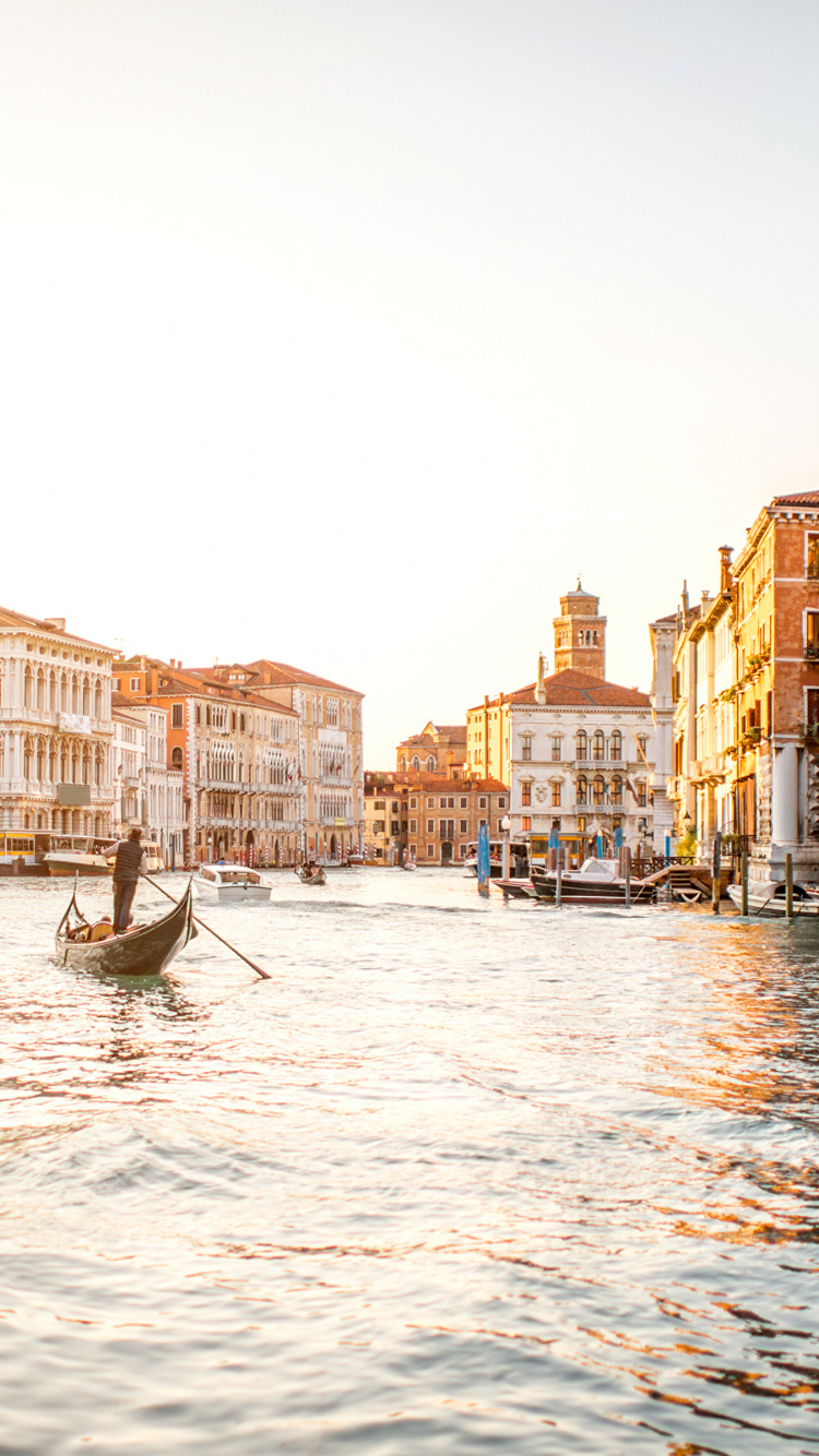 Обои Венеция, Милан, водный путь, канал, вода в разрешении 750x1334