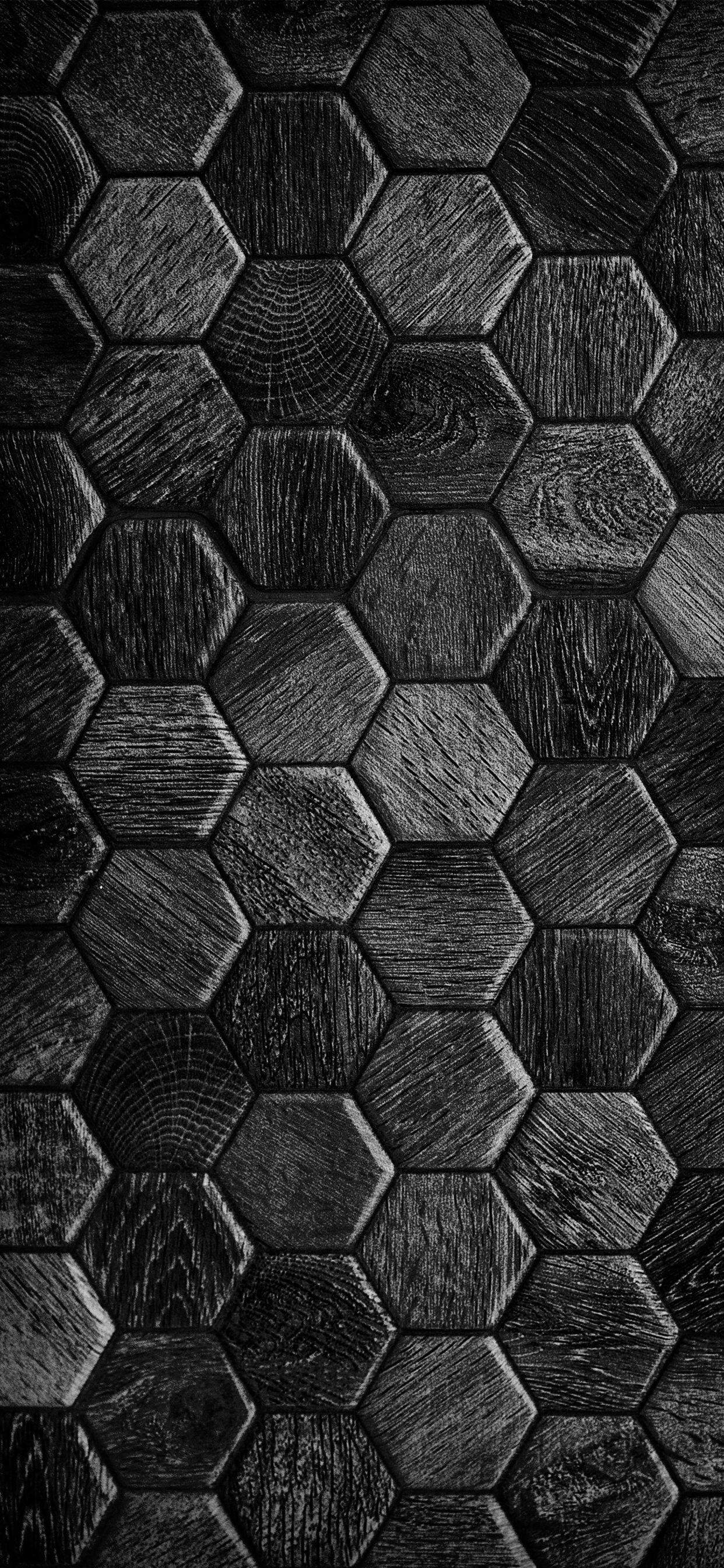 Обои серый цвет, черный и белый, арт, симметрия, полутона и оттенки в разрешении 1242x2688