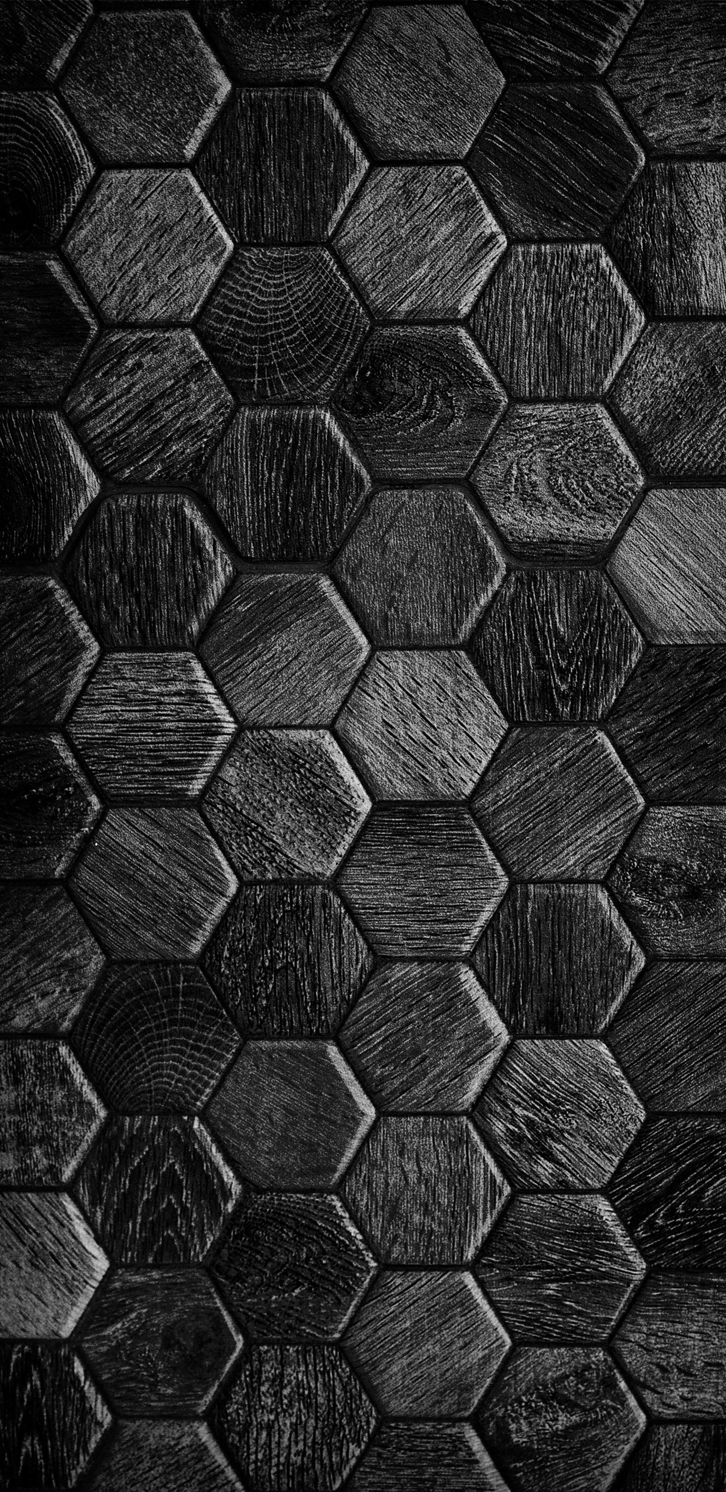 Обои серый цвет, черный и белый, арт, симметрия, полутона и оттенки в разрешении 1440x2960